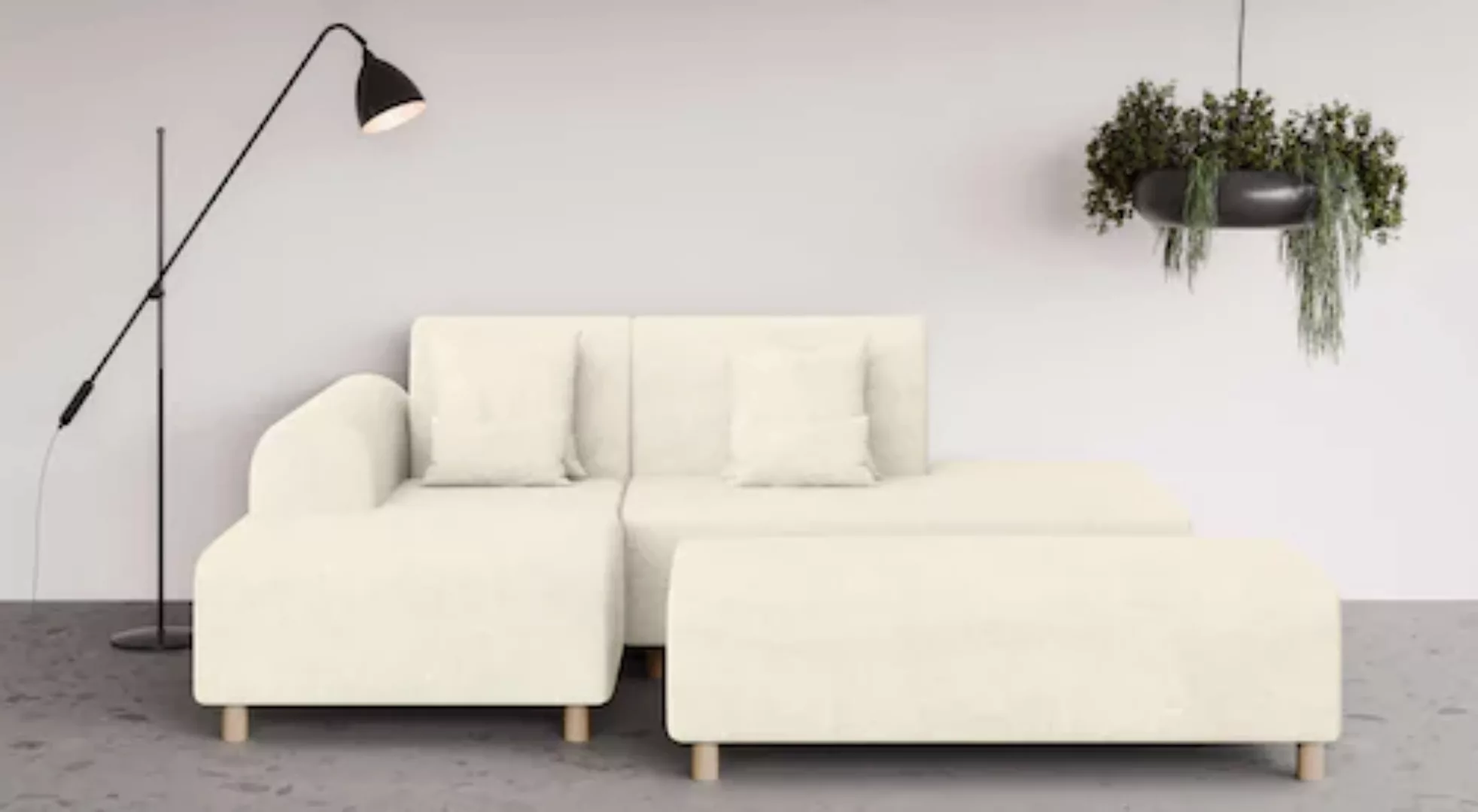 INOSIGN Ecksofa »Suyala«, L-Form mit Hocker günstig online kaufen
