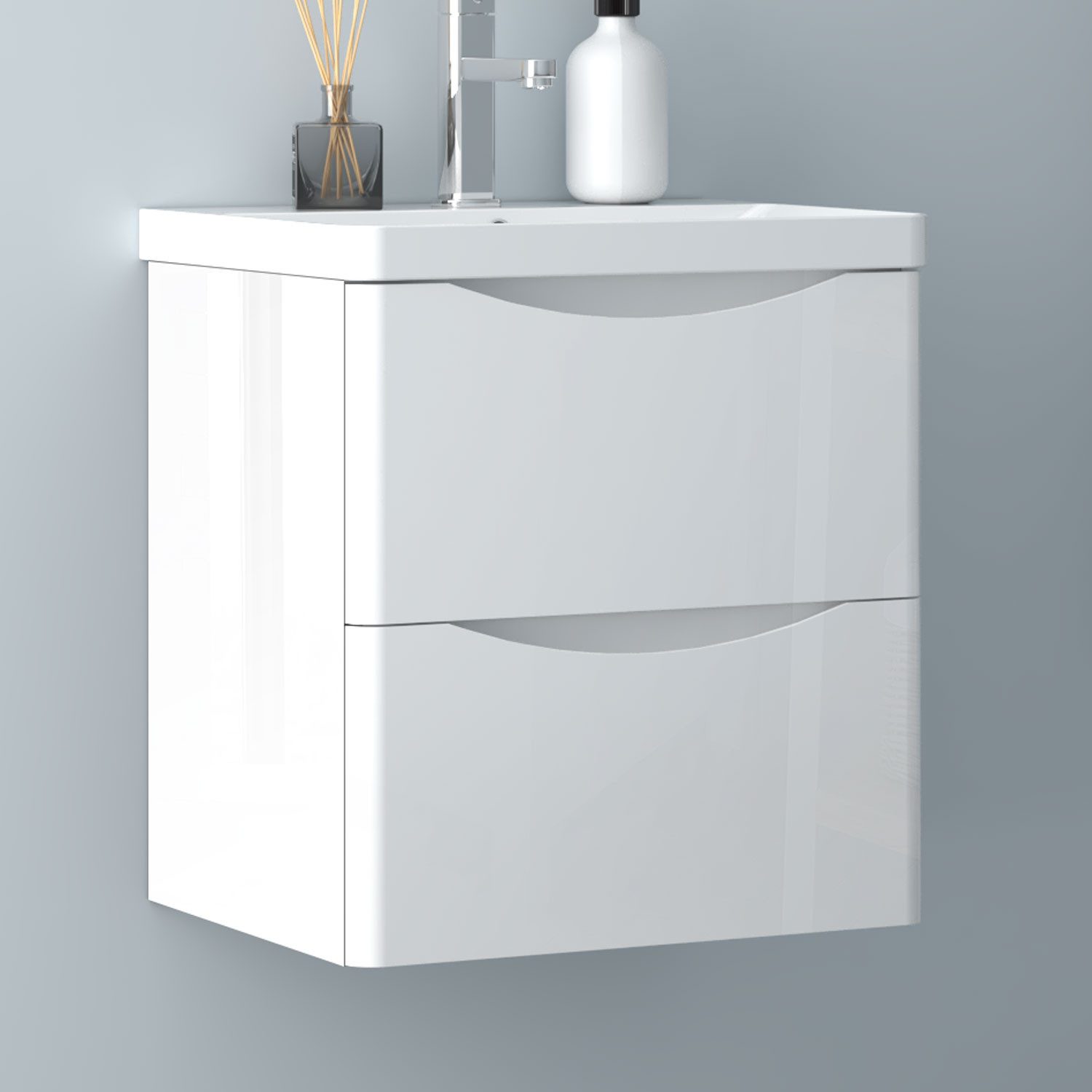 Aica Sanitär Waschtisch Unterschrank Waschbecken MDF günstig online kaufen