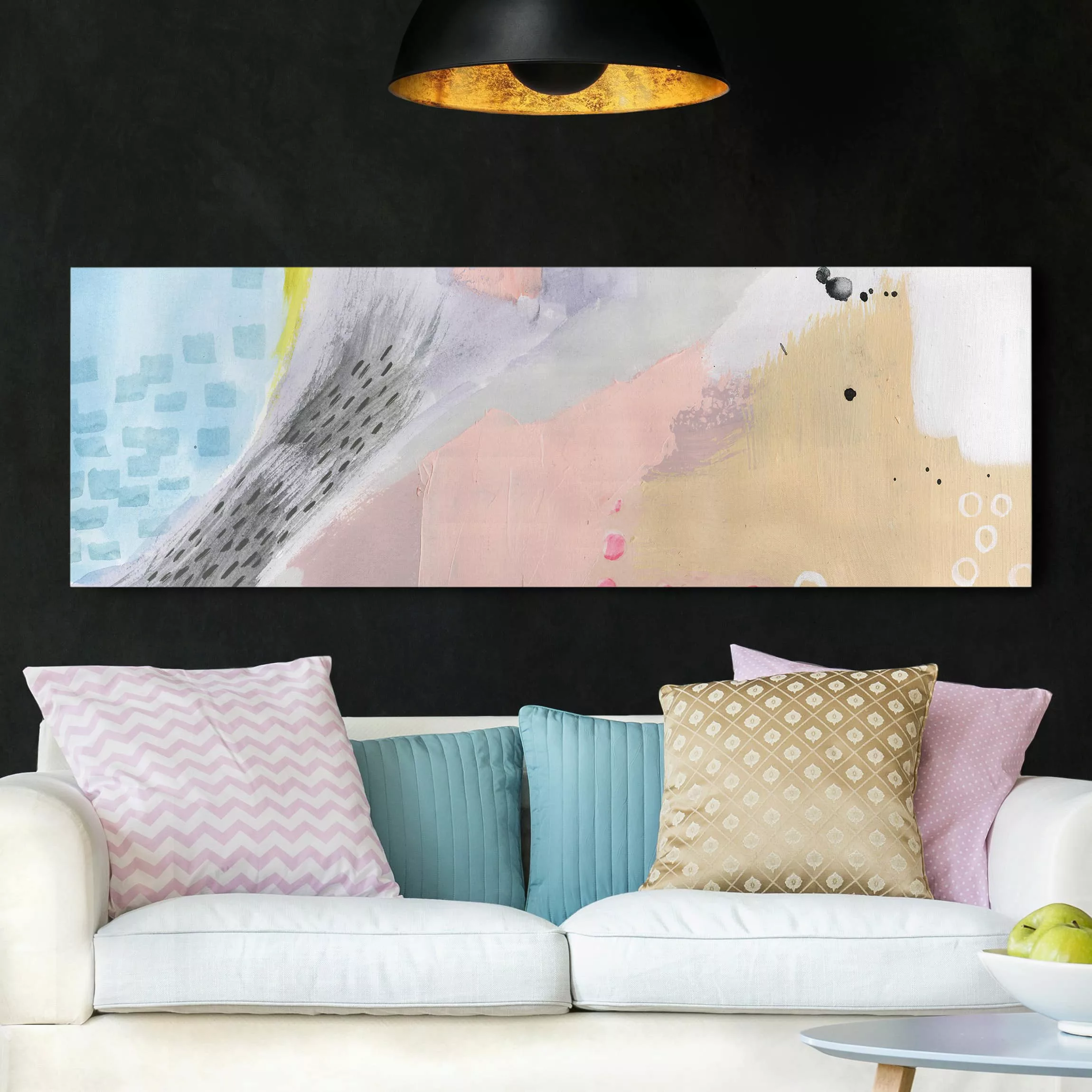 Leinwandbild Abstrakt - Panorama Verschwommener Tagesanbruch IV günstig online kaufen