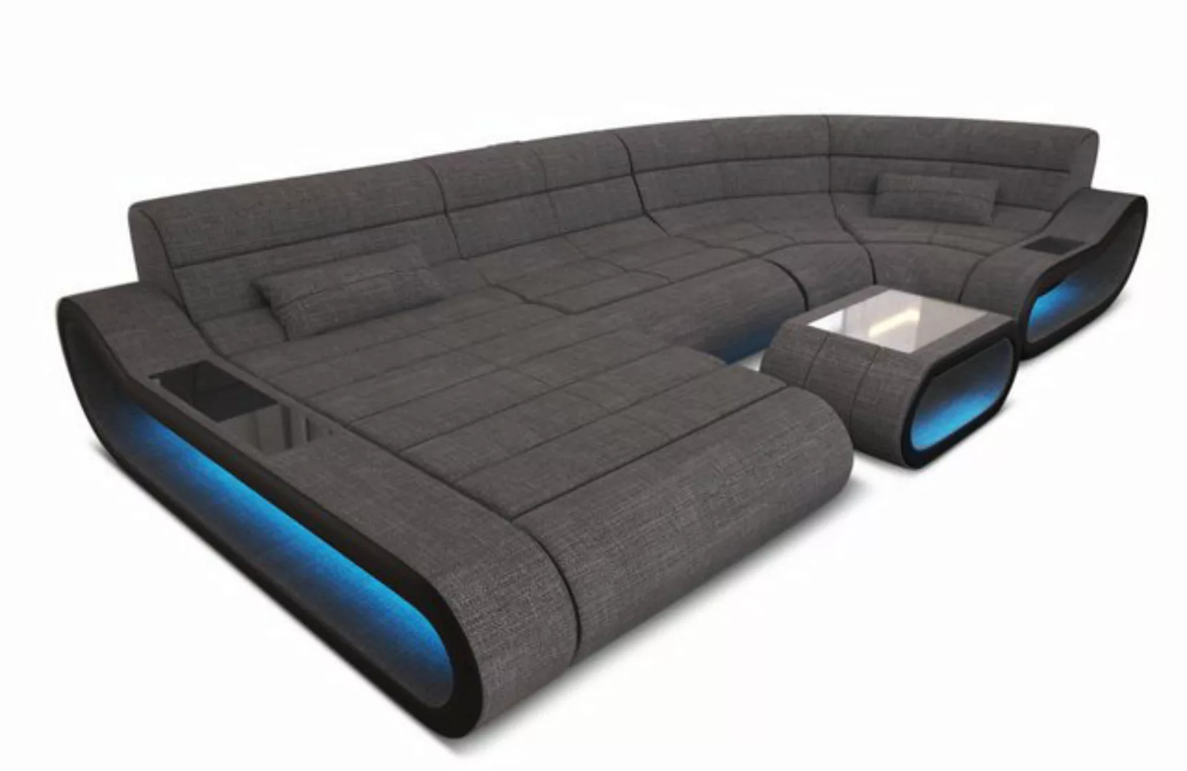 Sofa Dreams Wohnlandschaft Stoff Couch Polstersofa Concept U Form Stoffsofa günstig online kaufen