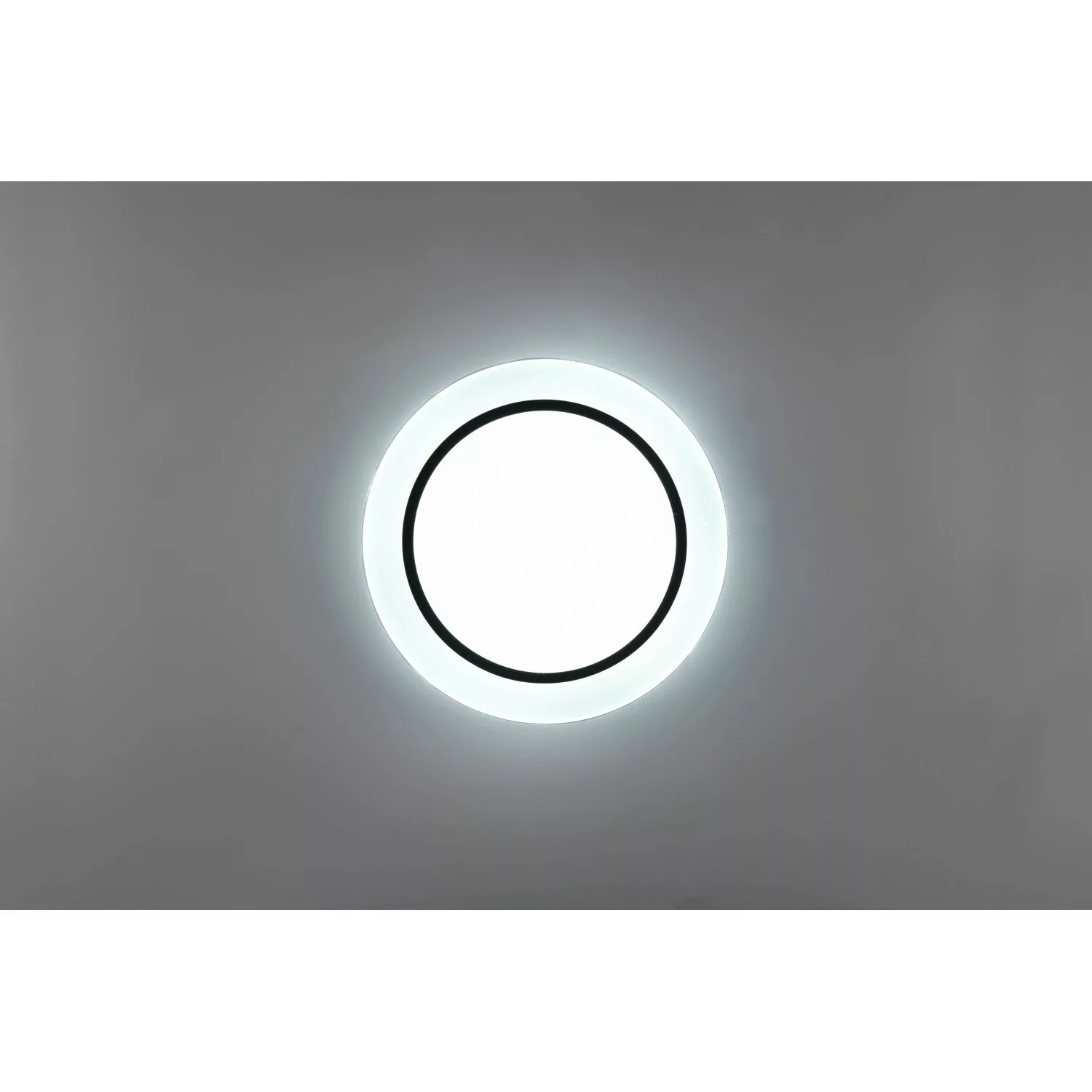 LED-Deckenlampe Atria, Ø 38 cm, schwarz, Kunststoff, CCT günstig online kaufen