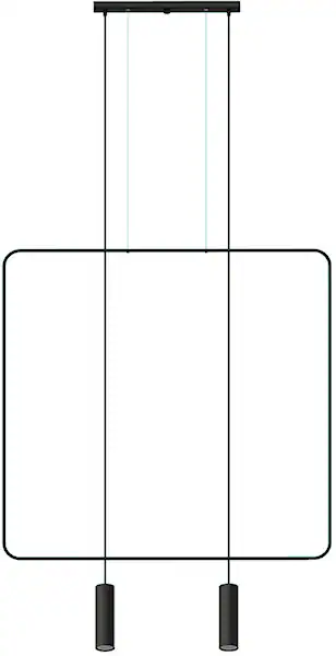 SOLLUX lighting Hängeleuchte »RANA«, 2 flammig, Leuchtmittel GU10   ohne Le günstig online kaufen