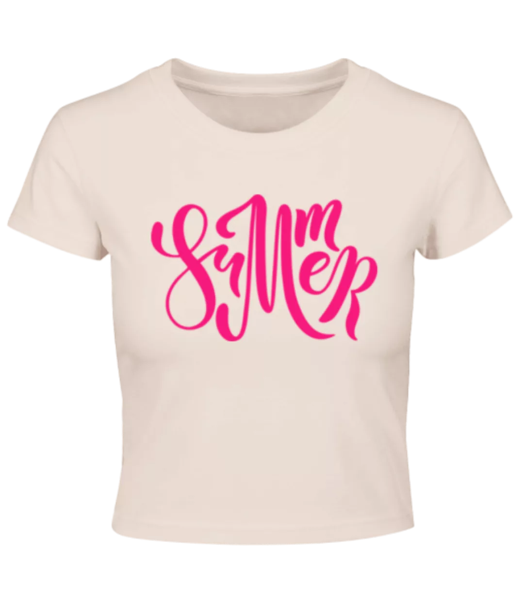 Pink Summer Sign · Crop T-Shirt günstig online kaufen