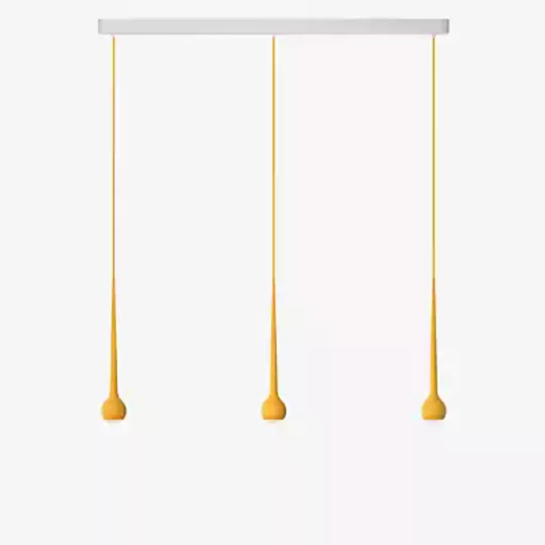 Grau Falling Sun Trace Pendelleuchte LED 3-flammig, orange - 200 cm günstig online kaufen