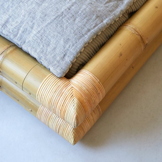 Tikamoon Massivholzbett Balyss Futonbett aus Bambus 90x190 cm günstig online kaufen
