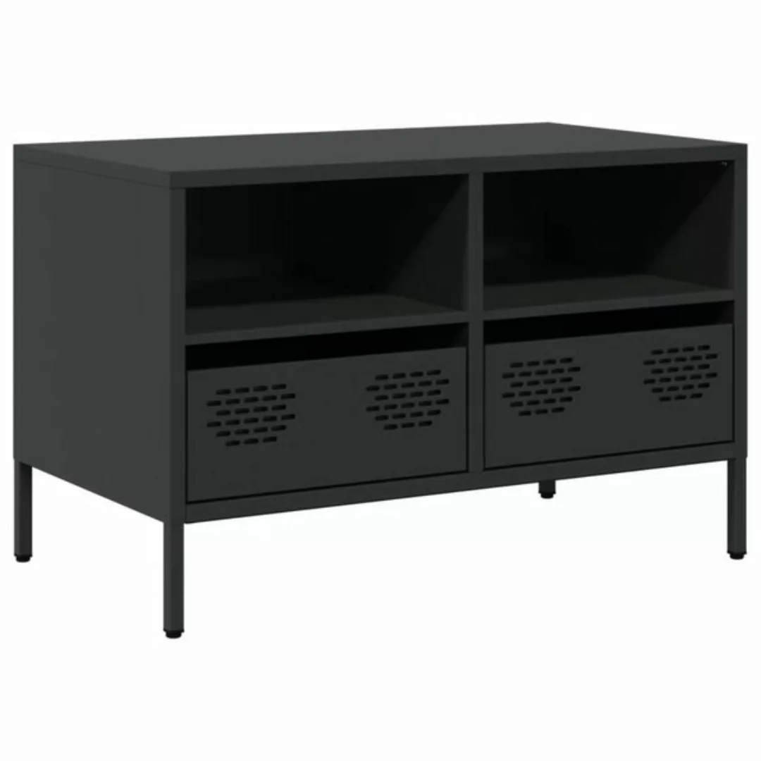 vidaXL TV-Schrank TV-Schrank Schwarz 68x39x43,5 cm Kaltgewalzter Stahl (1-S günstig online kaufen