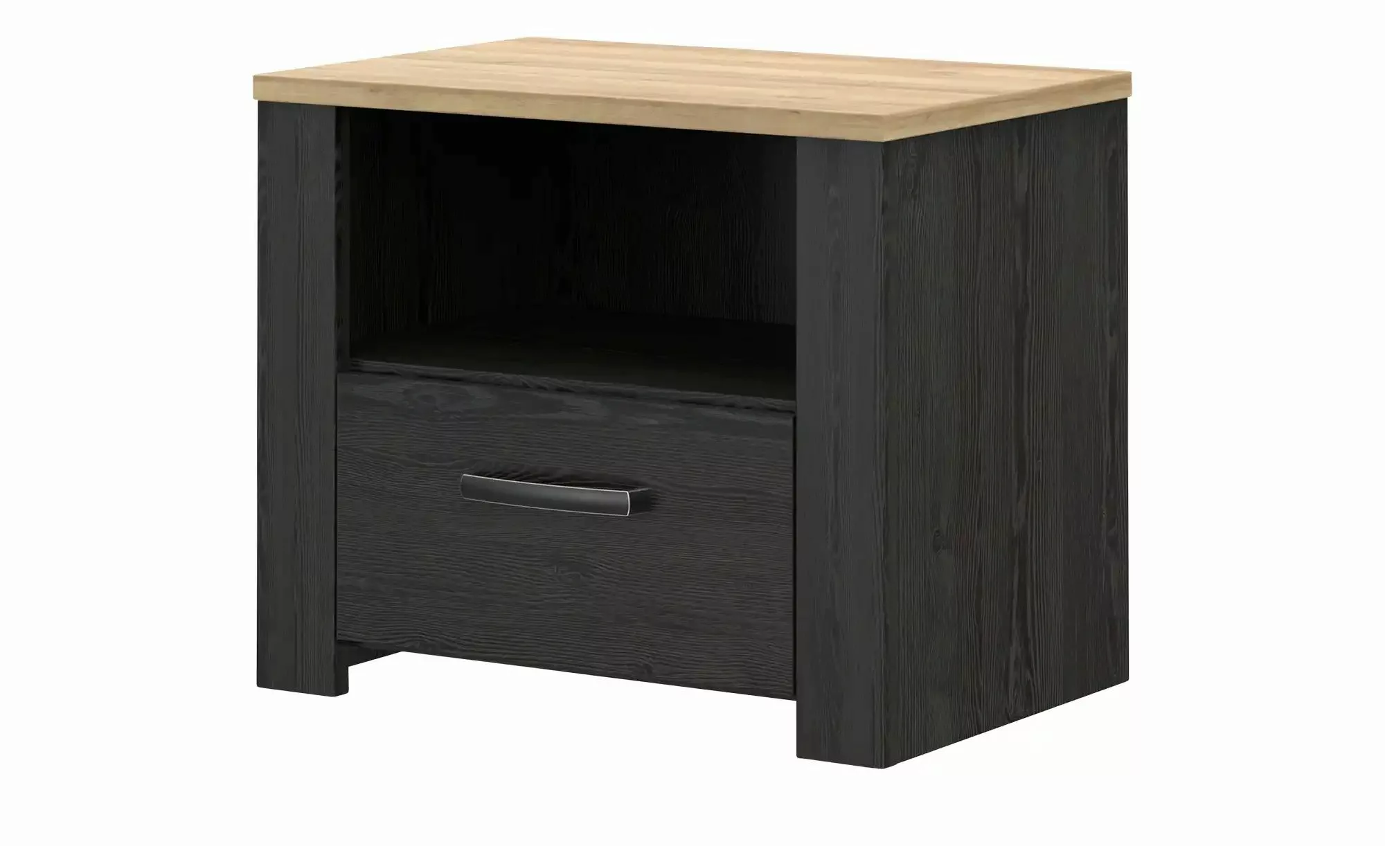 Nachtkommode  Toneo ¦ schwarz ¦ Maße (cm): B: 62 H: 52 T: 42.0 Tische > Nac günstig online kaufen