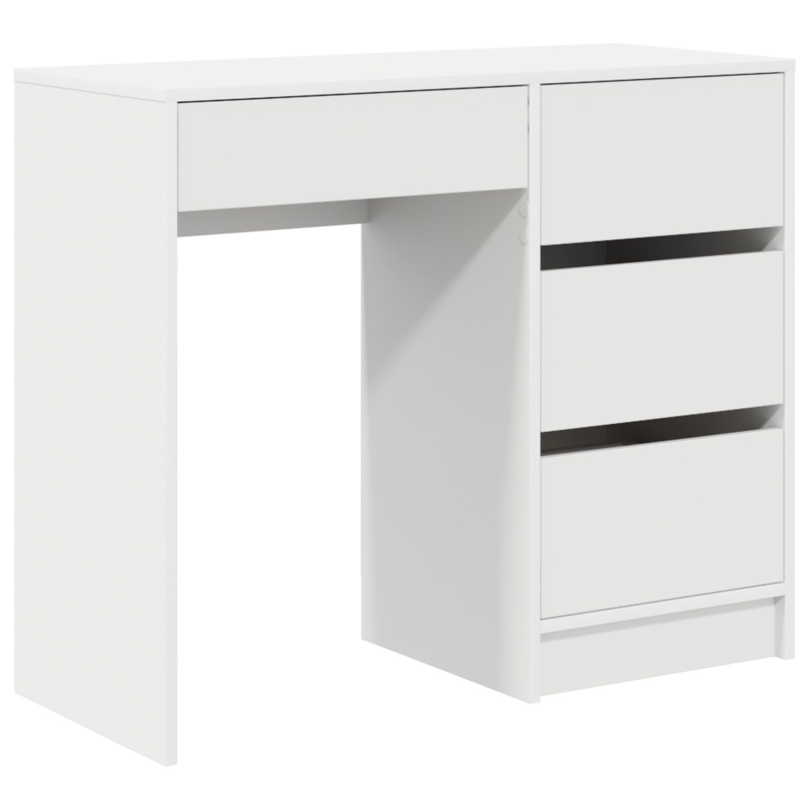 vidaXL Schreibtisch Weißer Schreibtisch Weiß MDF günstig online kaufen
