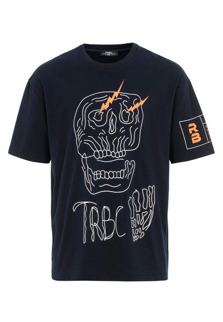 RedBridge T-Shirt Oversized mit Totenkopf-Print - Rundhals, Streetwear, 100 günstig online kaufen