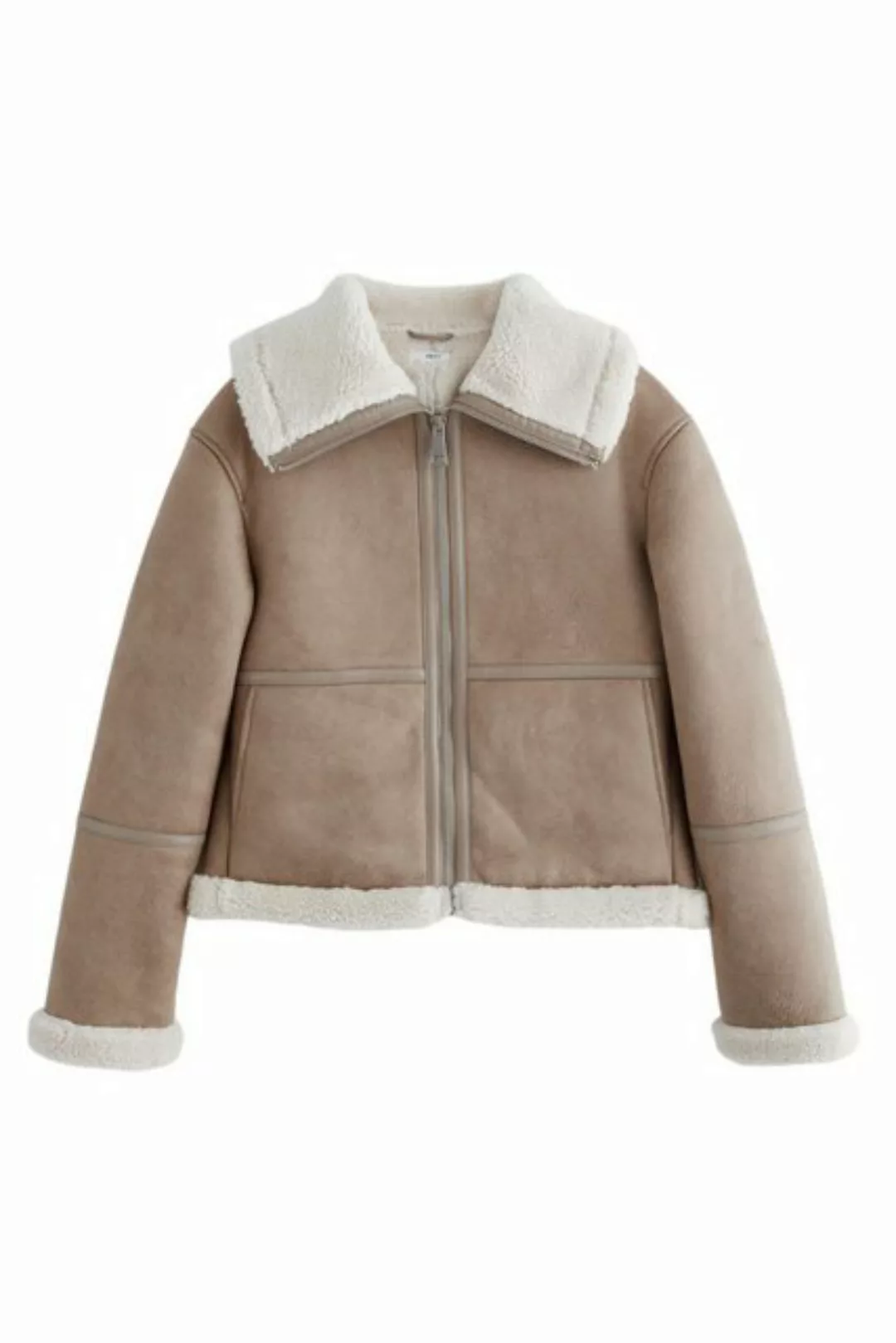 Next Fleecejacke Fliegerjacke mit Teddyfell – Kurzgröße (1-St) günstig online kaufen