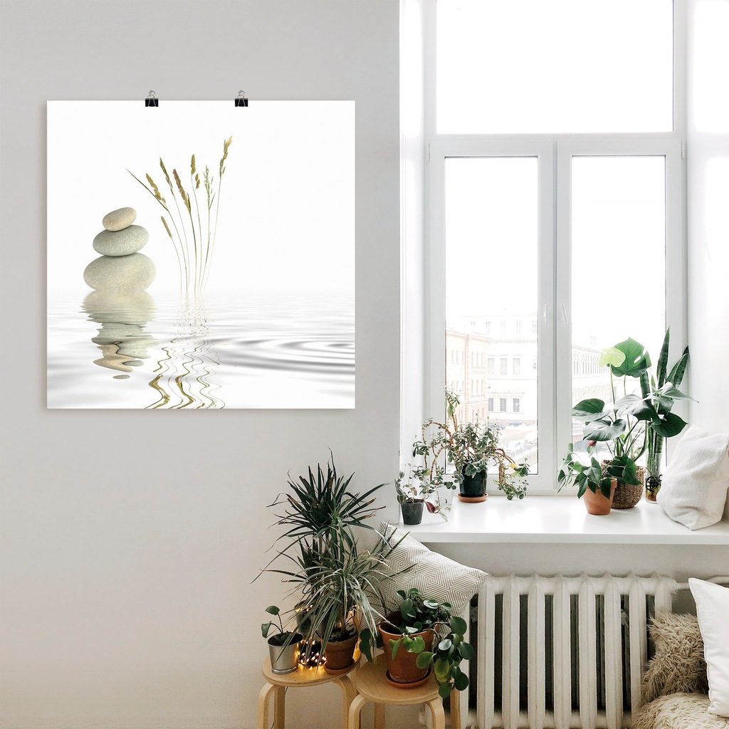 Artland Wandbild "Zen Friede", Zen, (1 St.), als Alubild, Outdoorbild, Lein günstig online kaufen