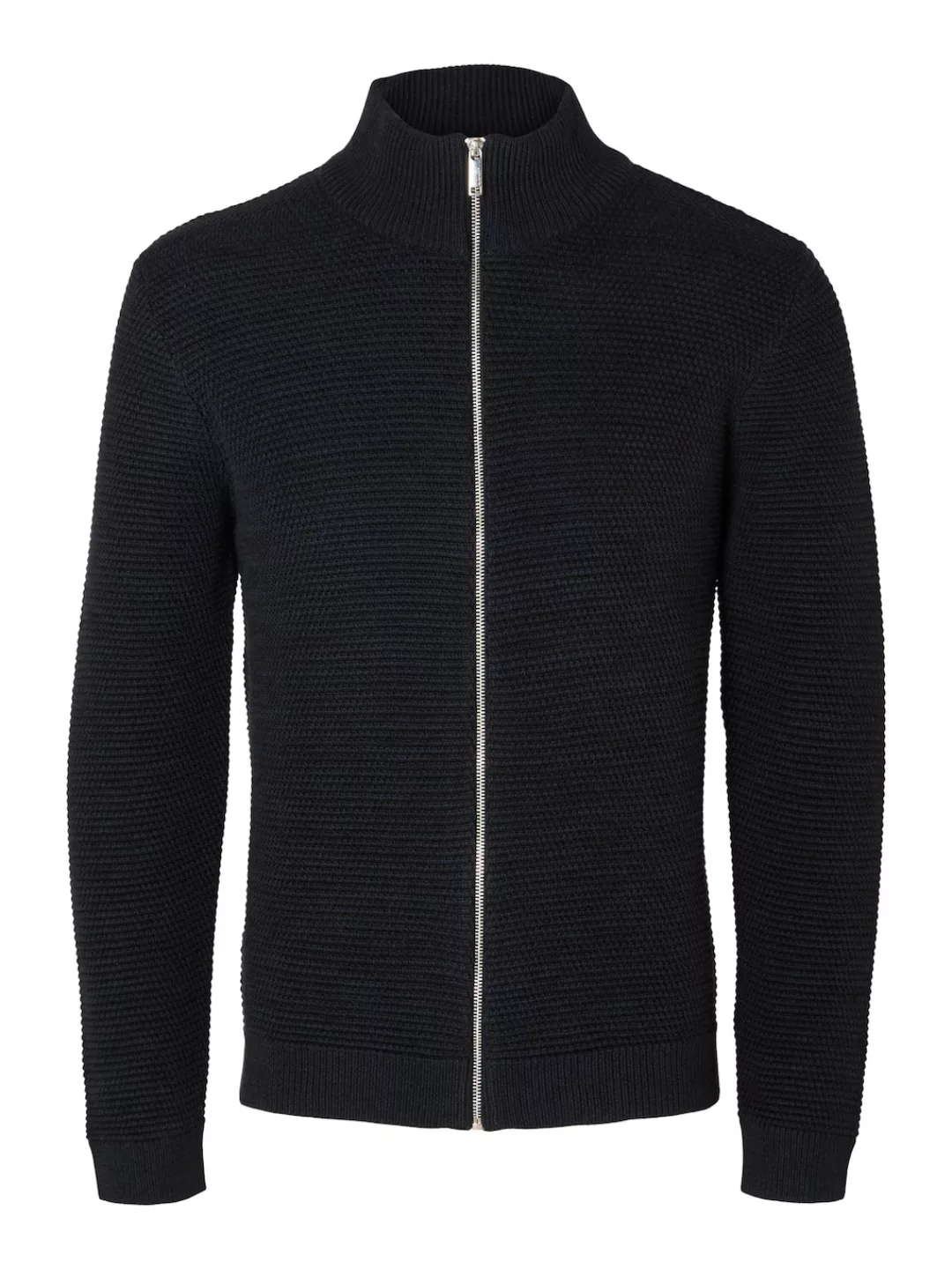 SELECTED HOMME Strickpullover SLHVINCE LS KNIT BUBBLE FULL ZIP NOOS günstig online kaufen