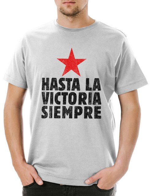 Urban Backwoods Print-Shirt Hasta La Victoria Siempre I Herren T-Shirt Fide günstig online kaufen