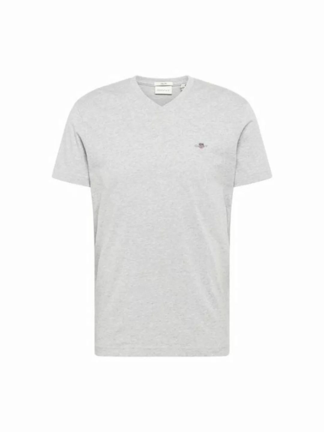 Gant T-Shirt SLIM SHIELD V-NECK T-SHIRT mit einer kleinen Logostickerei auf günstig online kaufen