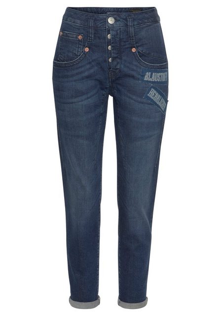 Herrlicher Ankle-Jeans SHYRA CROPPED ORGANIC mit seitlicher Logo-Applizieru günstig online kaufen