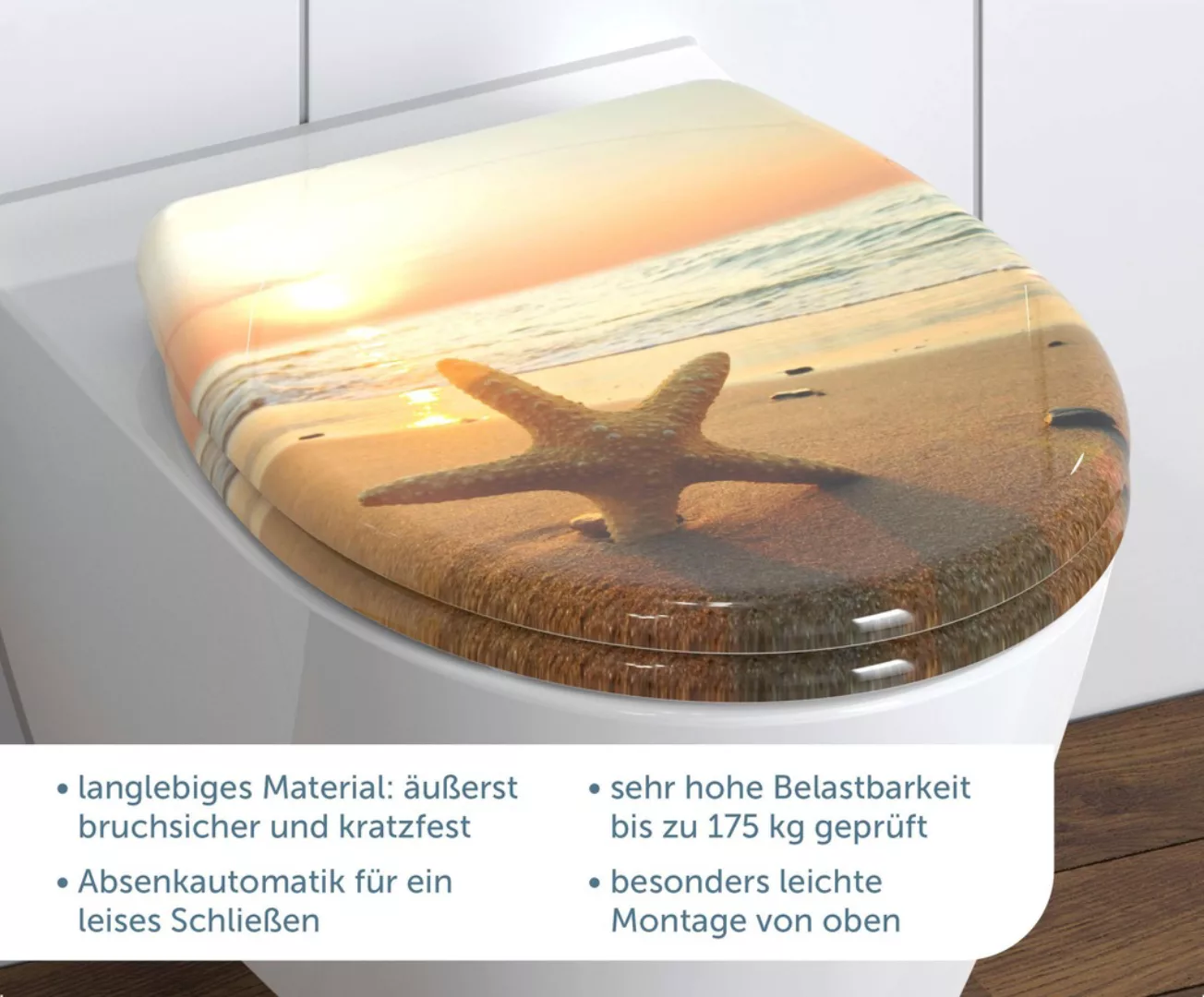 Schütte WC-Sitz »Star«, Duroplast, mit Absenkautomatik und Schnellverschlus günstig online kaufen
