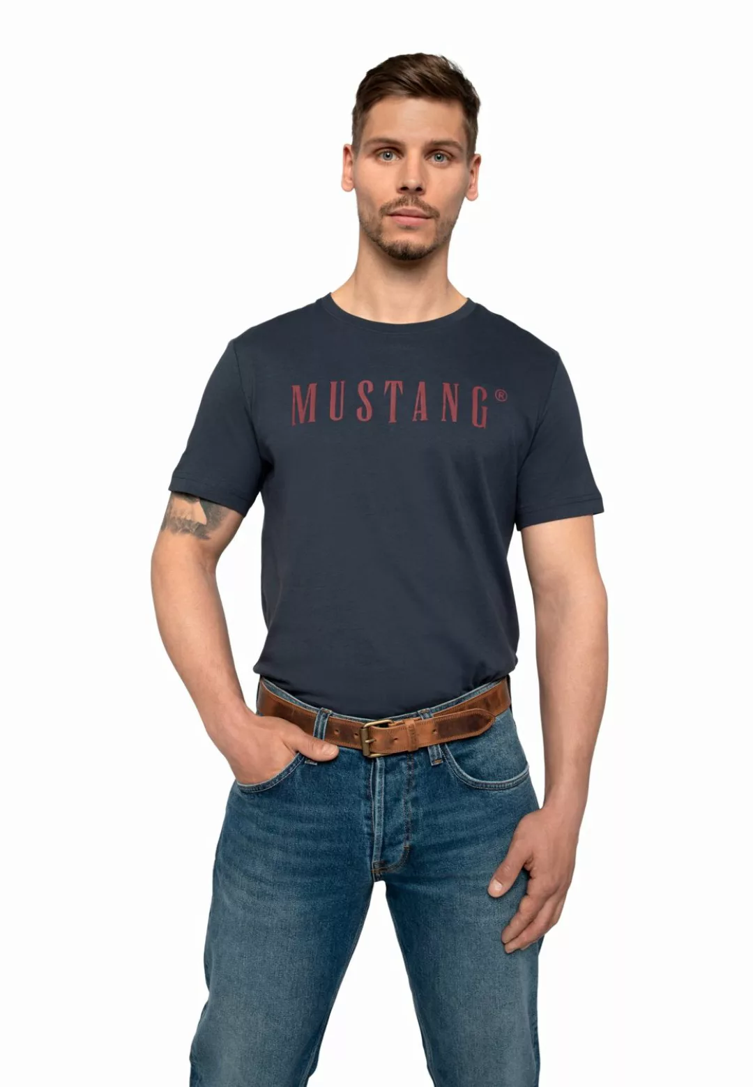 Mustang Herren Ledergürtel MG2077L12 35mm Gürtelbreite günstig online kaufen