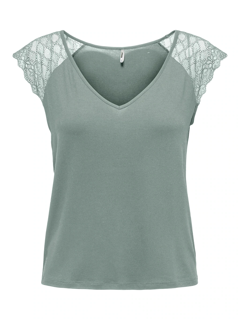 ONLY V-Shirt "ONLPETRA S/S LACE MIX TOP CS JRS" günstig online kaufen