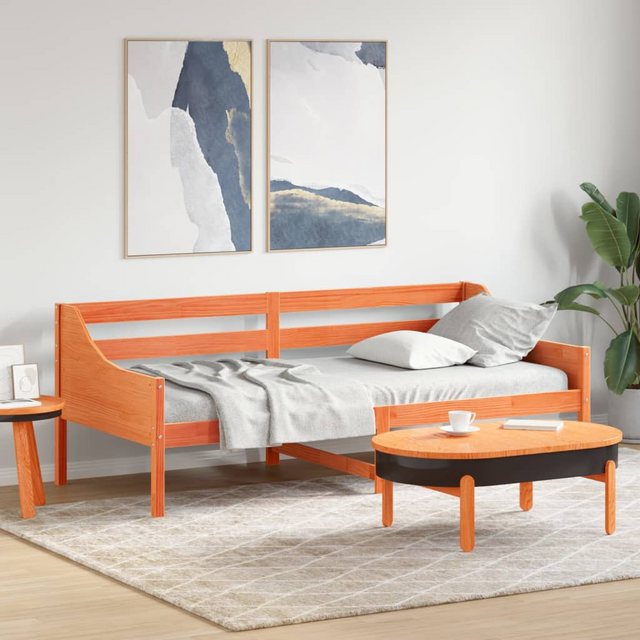 vidaXL Gästebett vidaXL Gästebett Tagesbett Wachsbraun 90x200 cm Massivholz günstig online kaufen