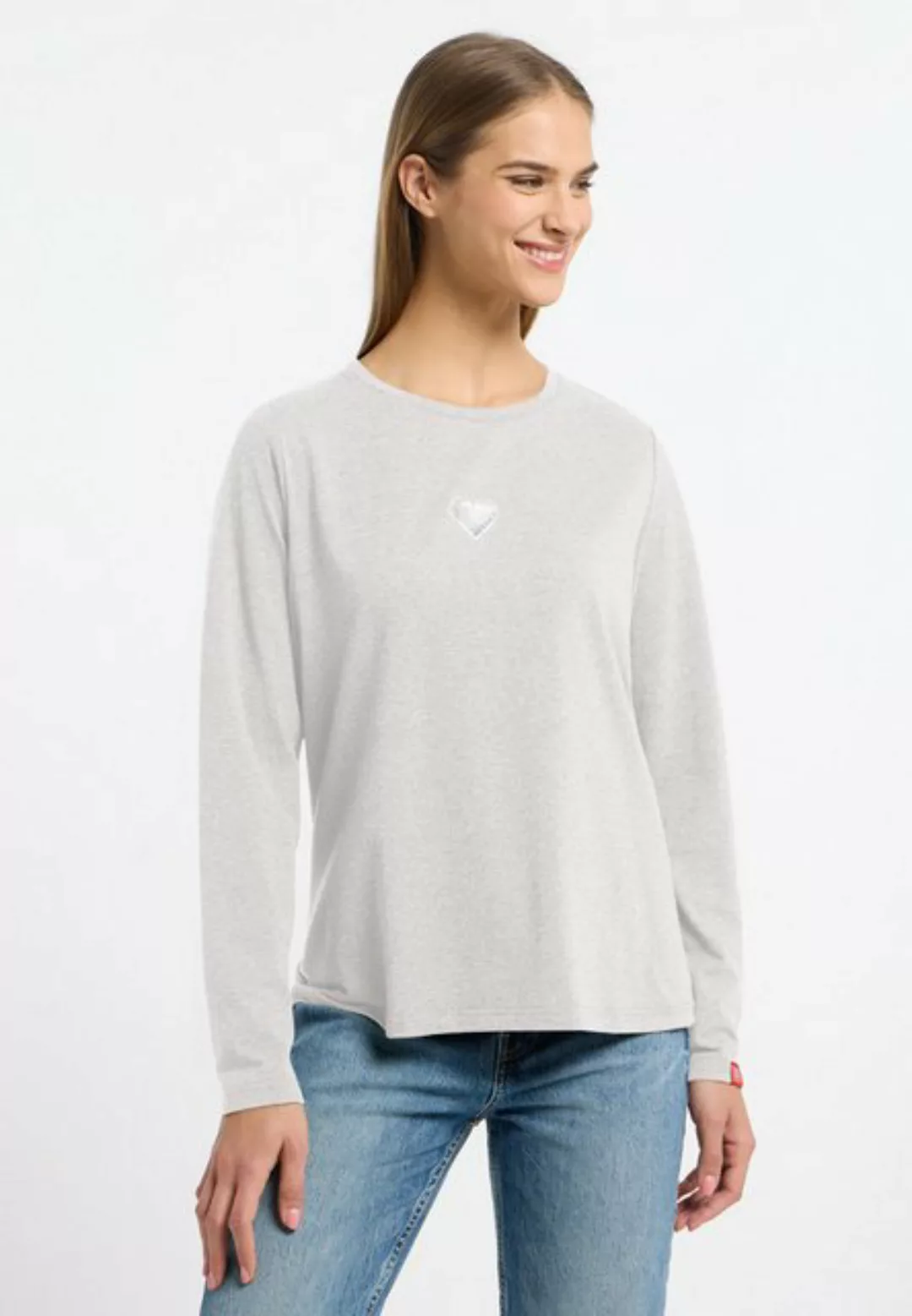 Frieda & Freddies NY Longsleeve Longsleeve Shirt mit dezenten Farbdetails günstig online kaufen