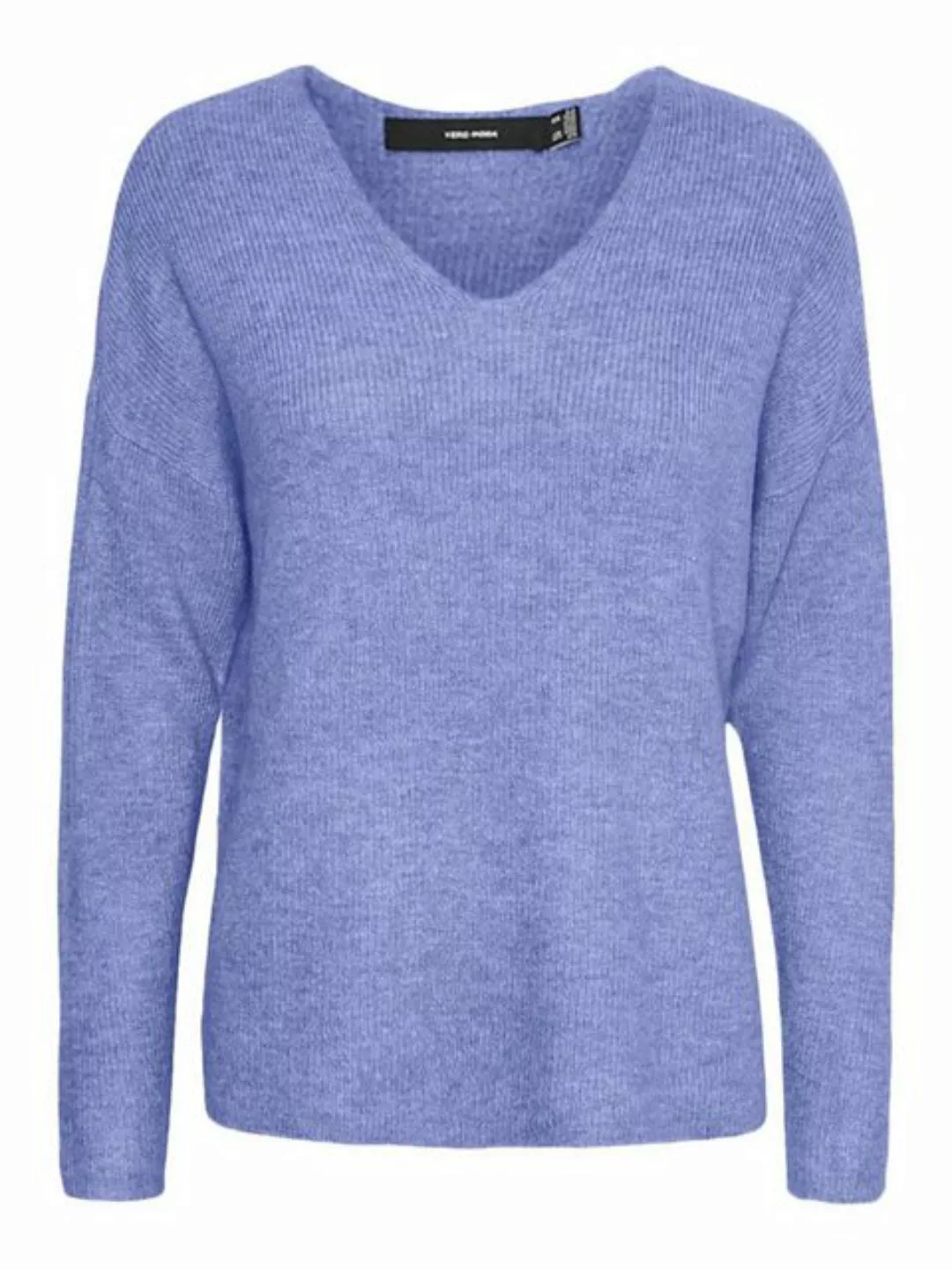 Vero Moda Damen Strickpullover VMCREWLEFILE LS V-NECK günstig online kaufen