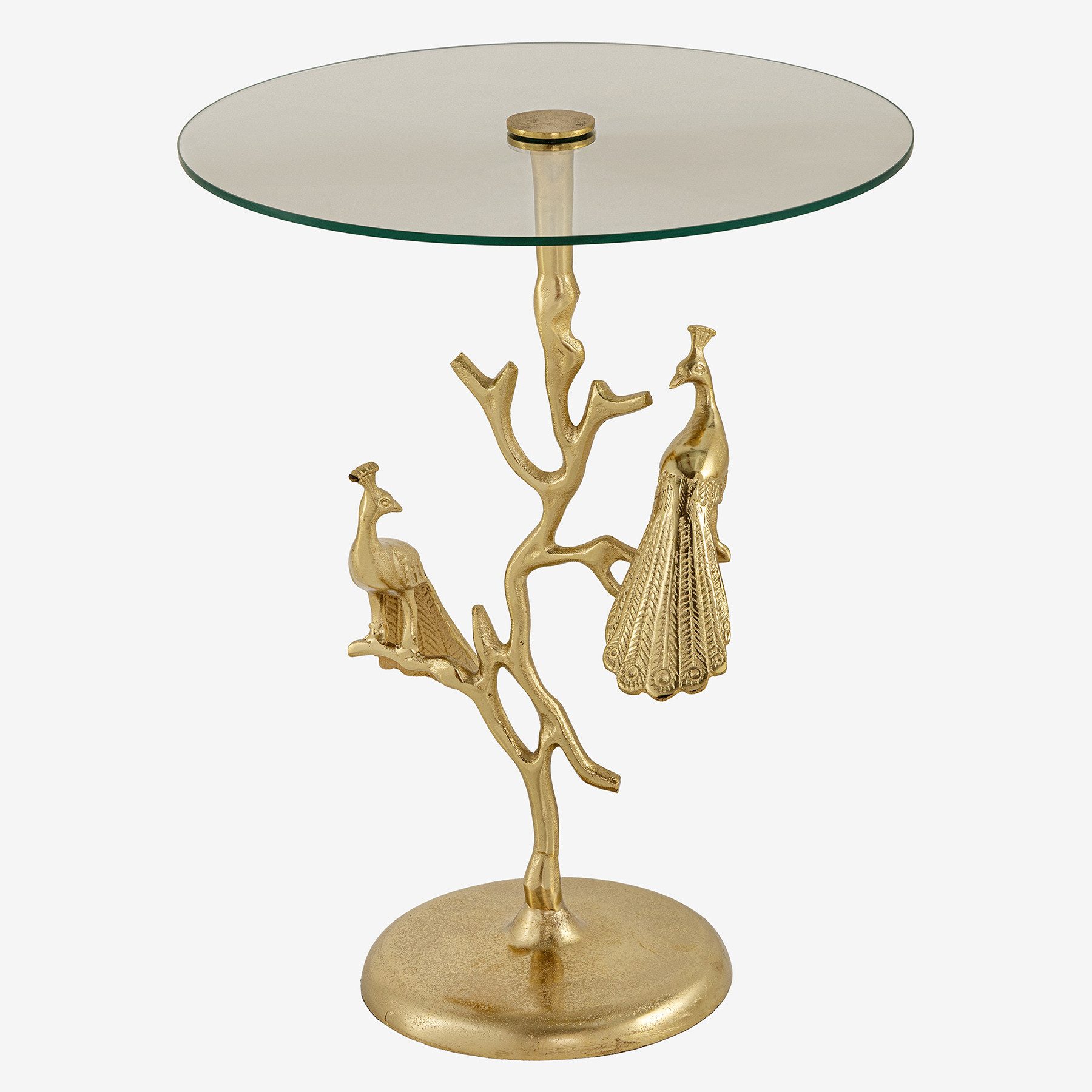 riess-ambiente Beistelltisch WILDLIFE PEACOCK 60cm gold günstig online kaufen