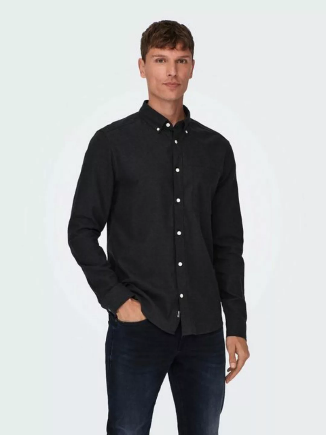 Only & Sons Herren Freizeit Hemd ONSGUDMUND Slim Fit günstig online kaufen