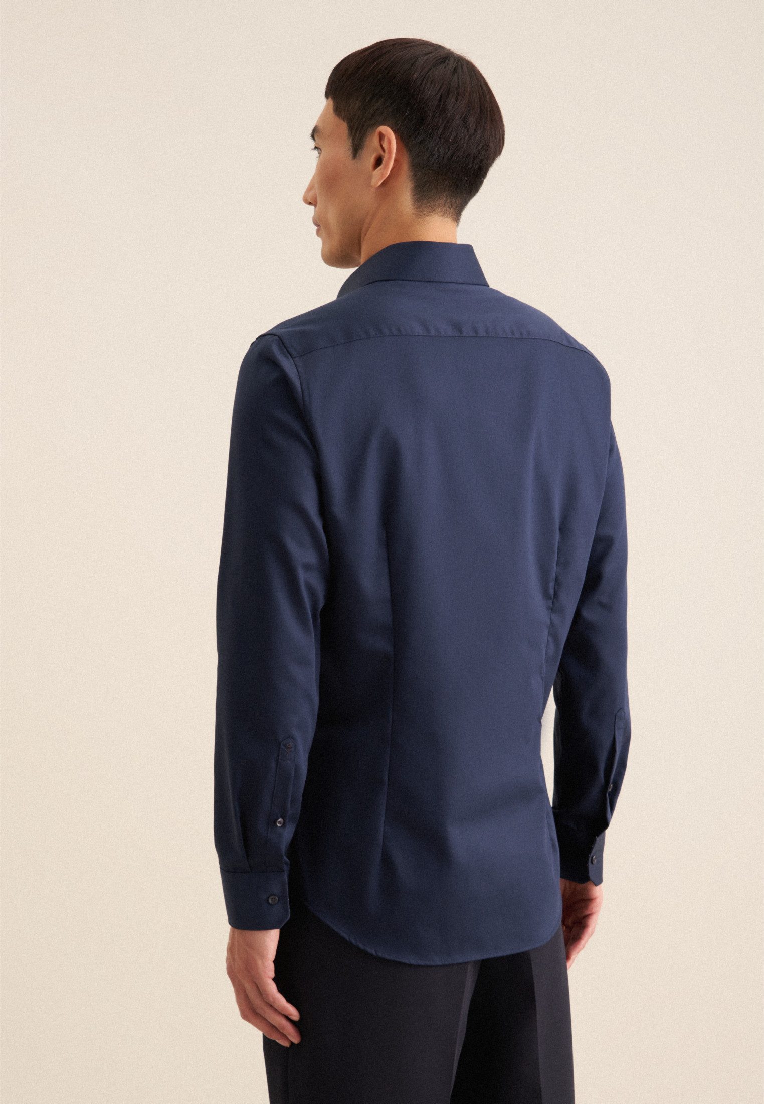 seidensticker Businesshemd "Slim", Slim Langarm Kentkragen Uni günstig online kaufen