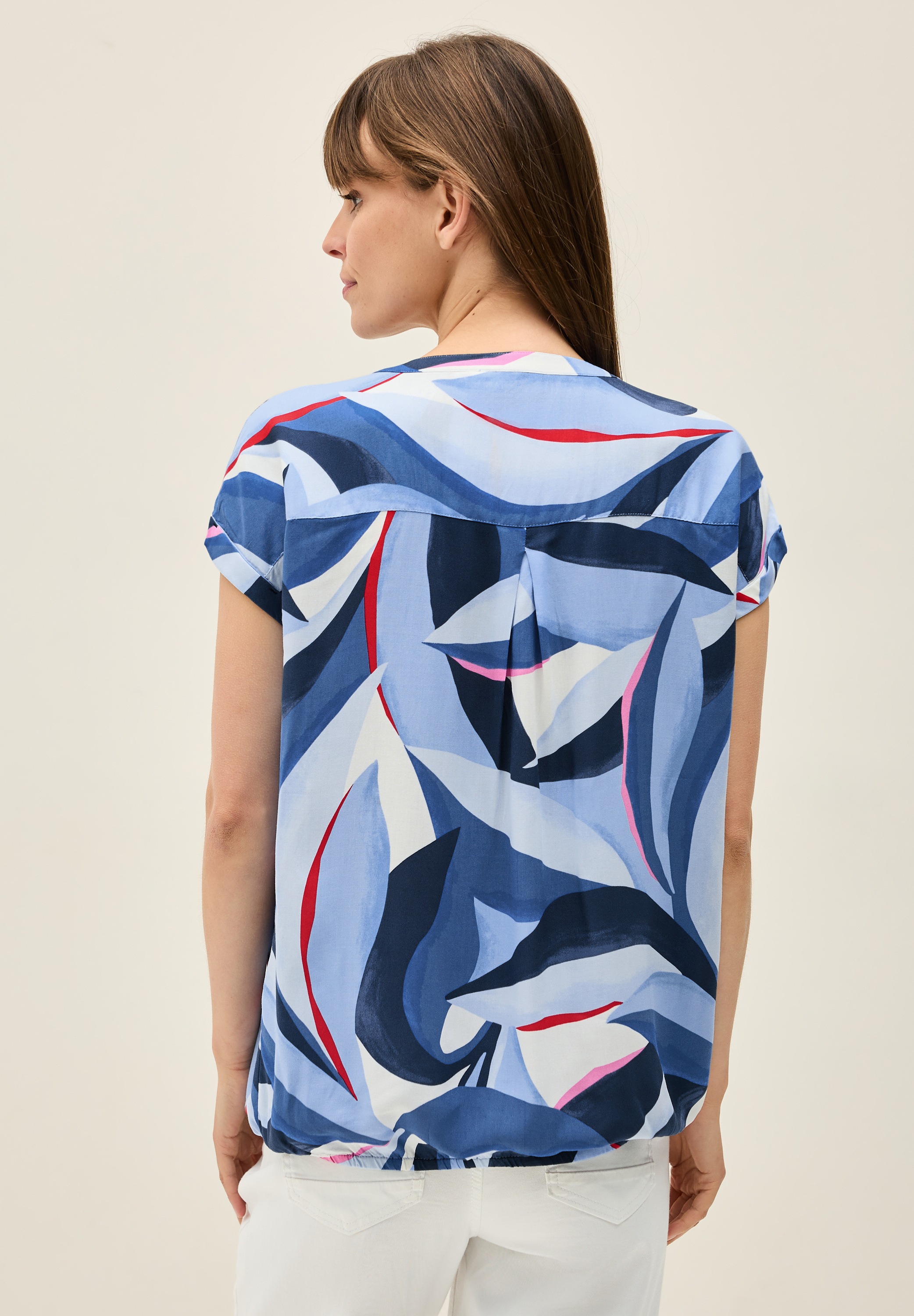 Cecil Kurzarmbluse, mit All-Over Print günstig online kaufen