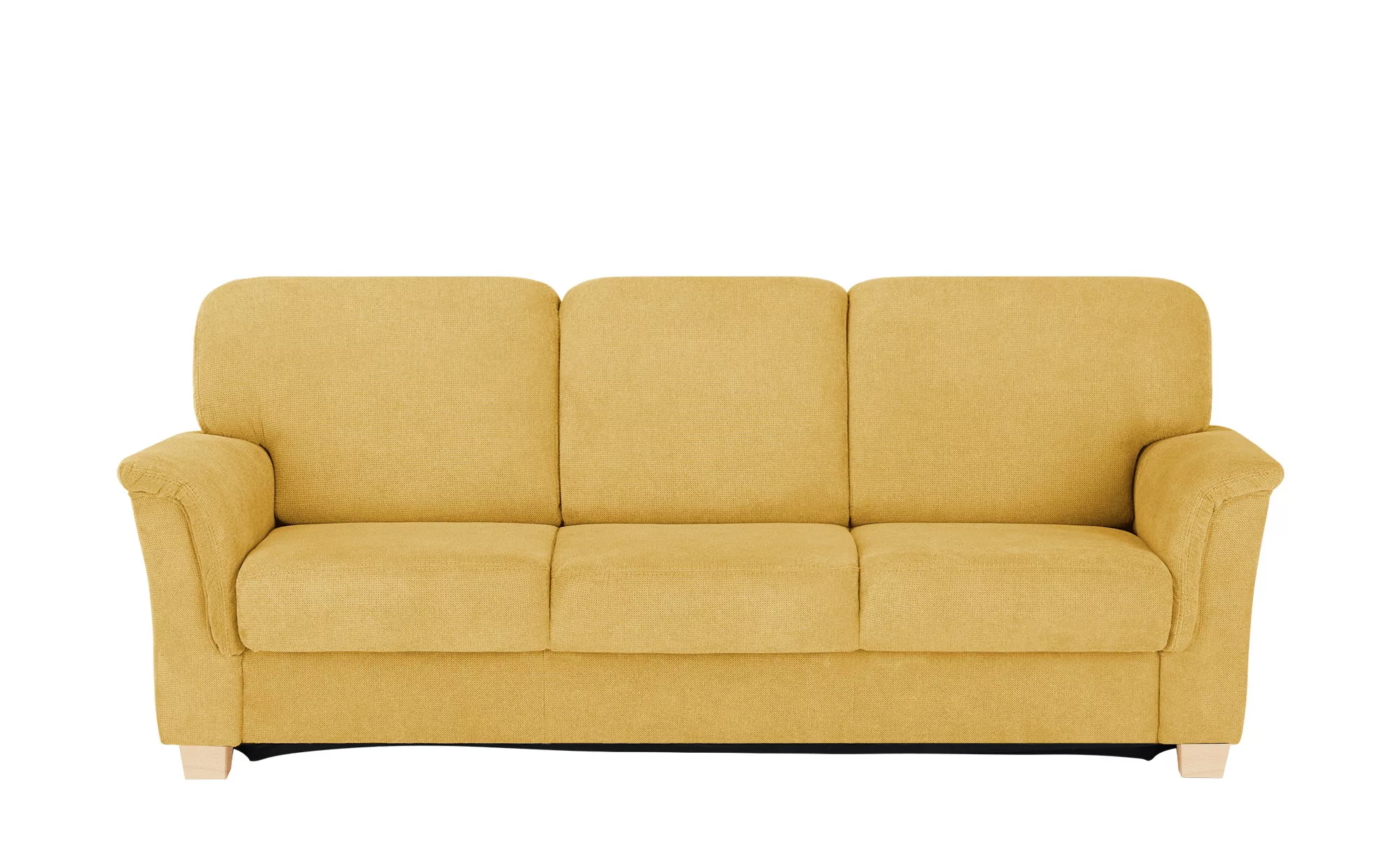 smart Sofa  Valencia - gelb - 224 cm - 90 cm - 93 cm - Polstermöbel > Sofas günstig online kaufen