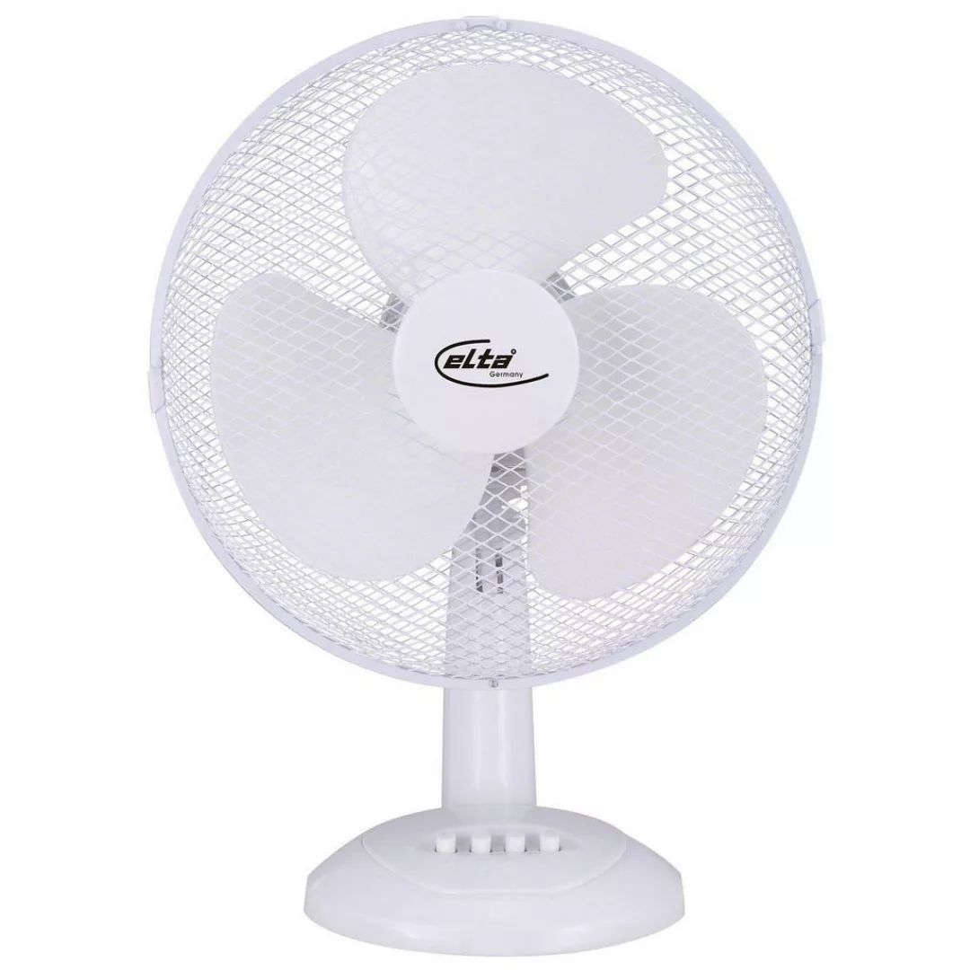 Elta Tischventilator TVT-30.2 weiß Metall Kunststoff D: ca. 30 cm günstig online kaufen