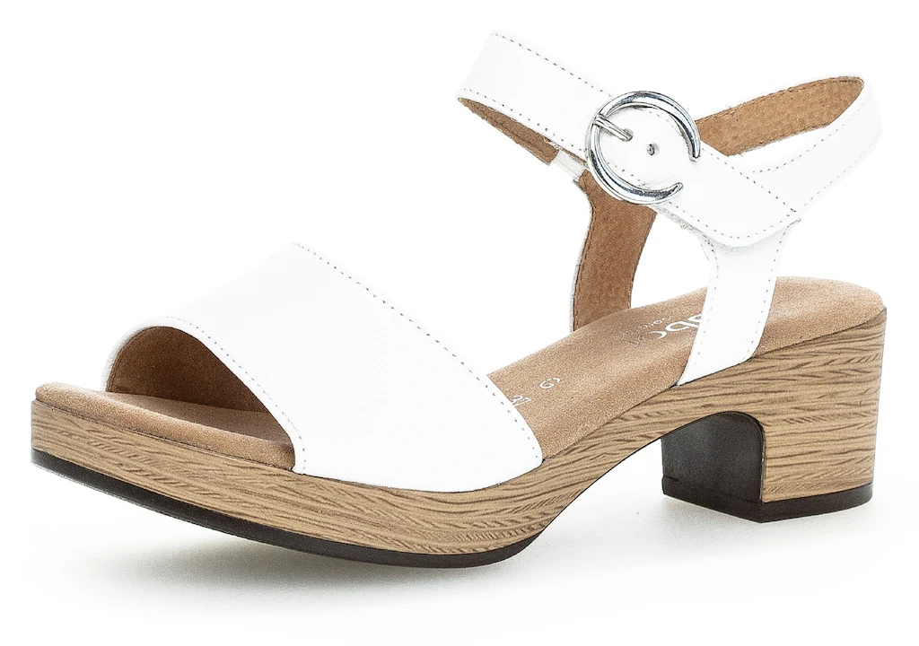Gabor Sandalette "KRETA", Blockabsatz, Sommerschuh, Sandale mit Zierschnall günstig online kaufen
