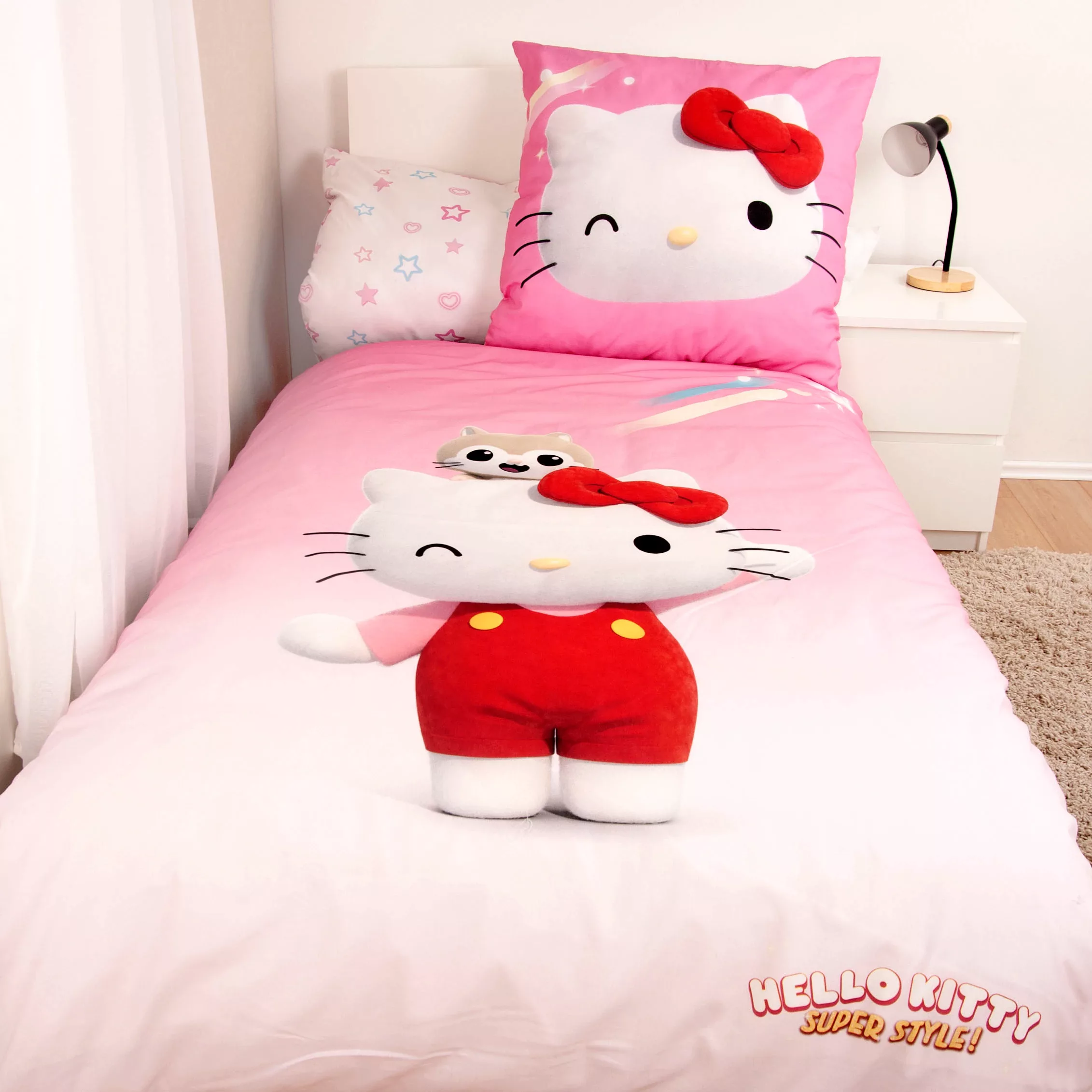 Hello Kitty Bettwäsche »Hello Kitty«, (2 tlg.), mit niedlichem Motiv günstig online kaufen