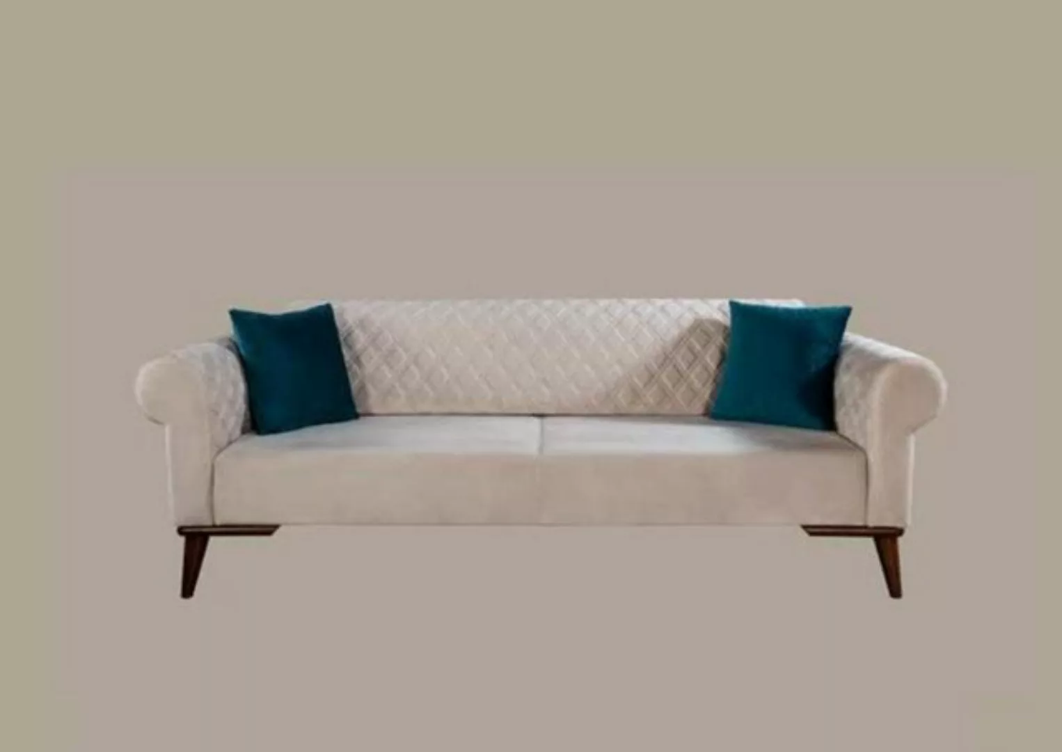 JVmoebel Sofa Beige Dreisitzer Couch Couchen Sofa Elegante Sitzmöbel, Made günstig online kaufen