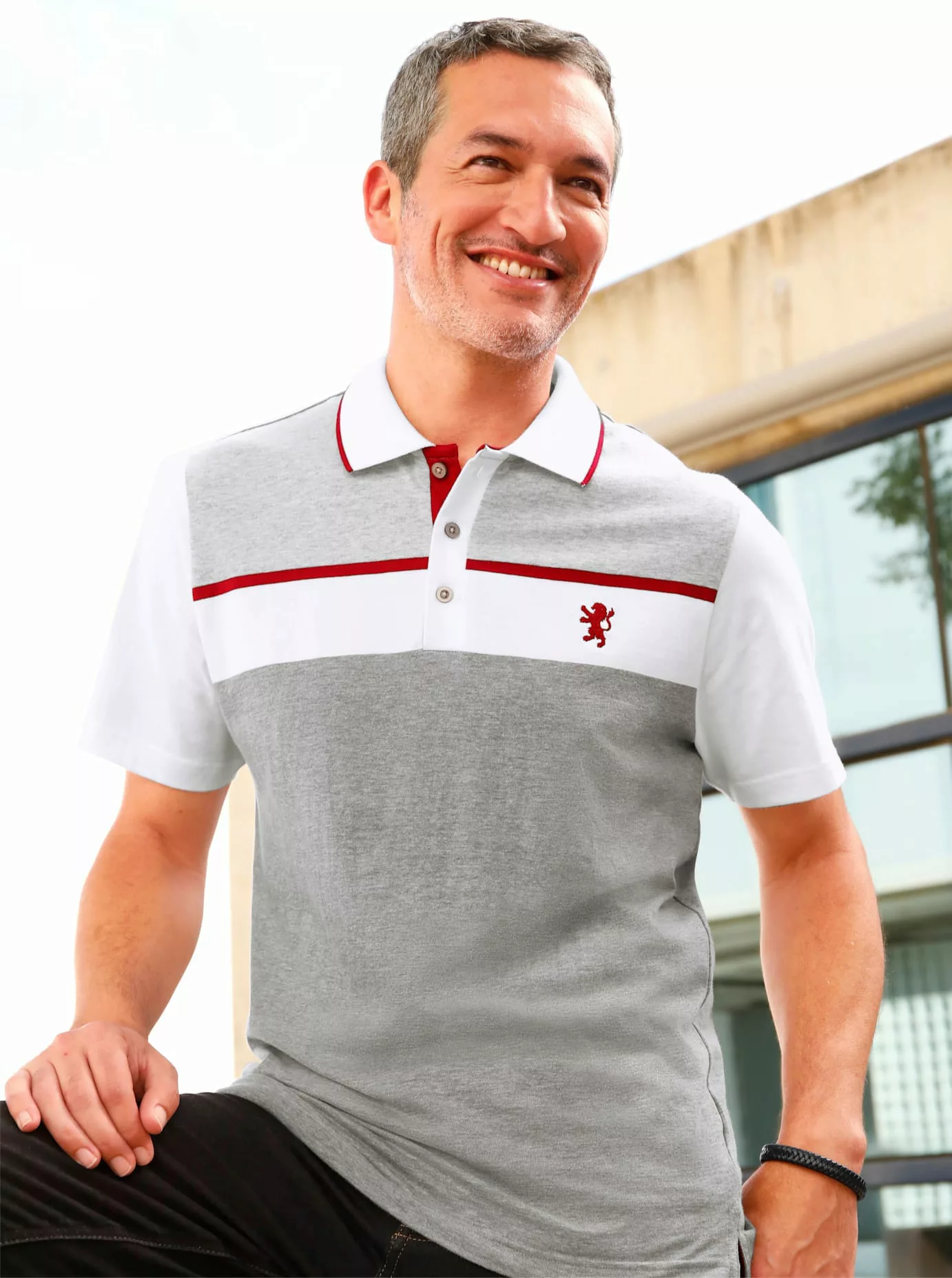 Marco Donati Kurzarmshirt "Kurzarm-Poloshirt" günstig online kaufen