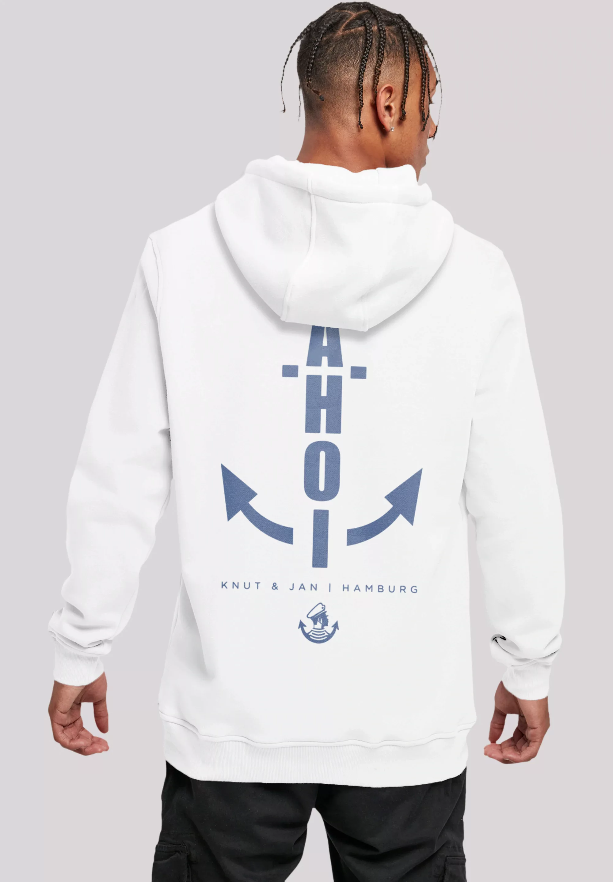 F4NT4STIC Kapuzenpullover "AHOI Knut & Jan Hamburg", Print günstig online kaufen