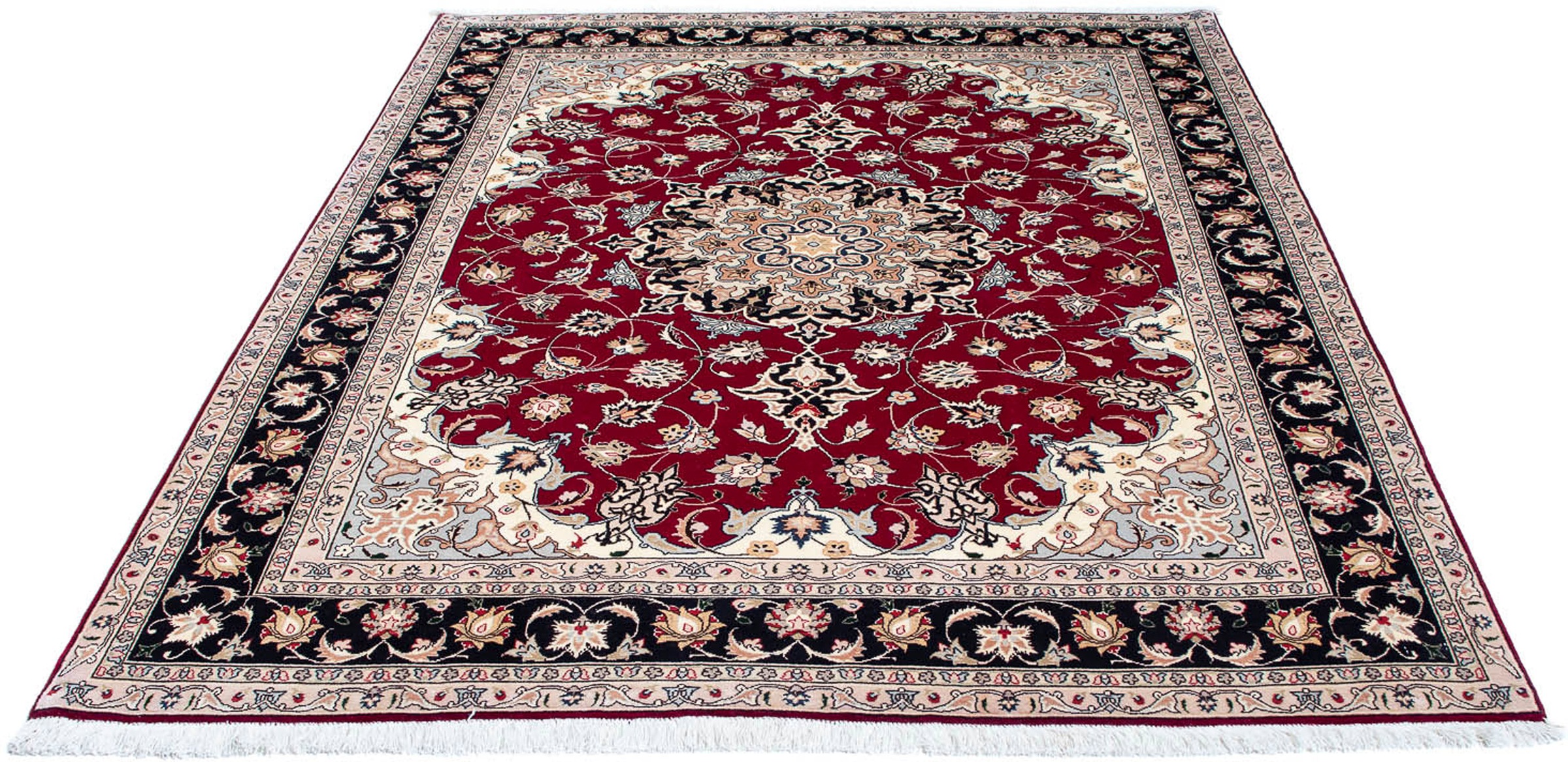 morgenland Orientteppich »Perser - Täbriz - Royal - 204 x 153 cm - dunkelro günstig online kaufen