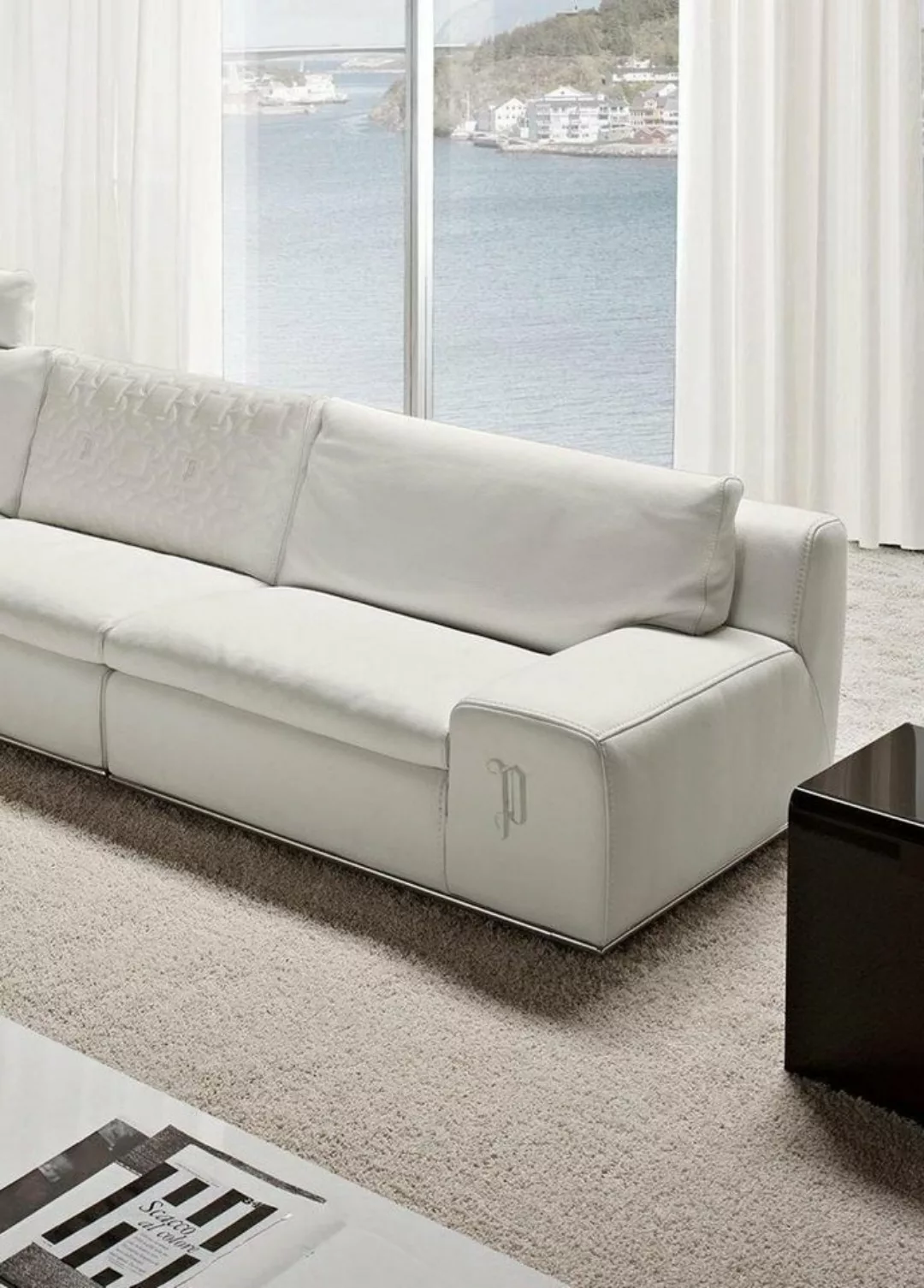 JVmoebel Sofa Sofa 4 Sitzer Big xxl Couch Sofas Couchen Wohnzimmer Design V günstig online kaufen