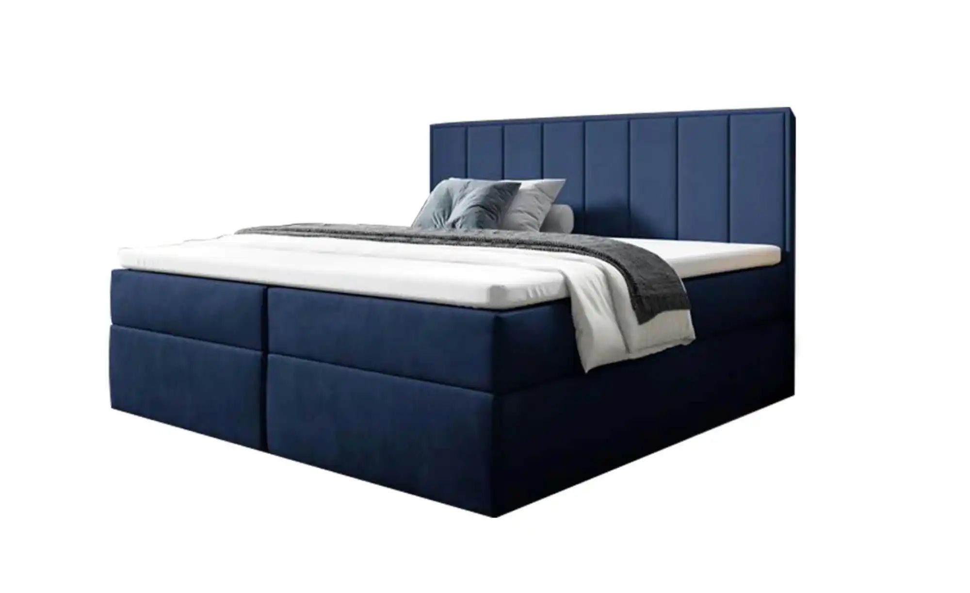 Boxbett mit Bettkasten Havana ¦ blau ¦ Maße (cm): H: 110 Betten > Polsterbe günstig online kaufen