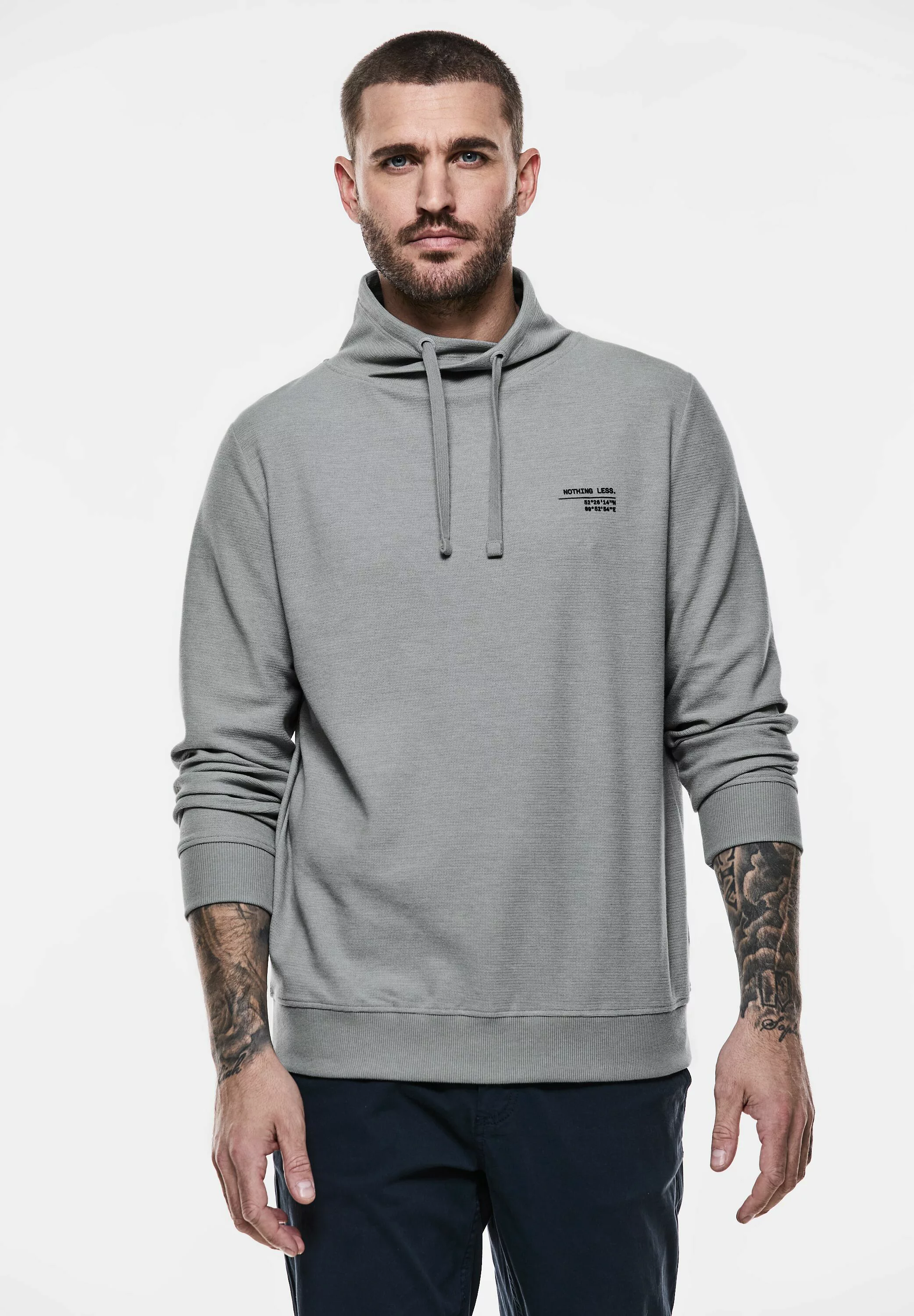 STREET ONE MEN Sweatshirt, im angenehmen Materialmix günstig online kaufen