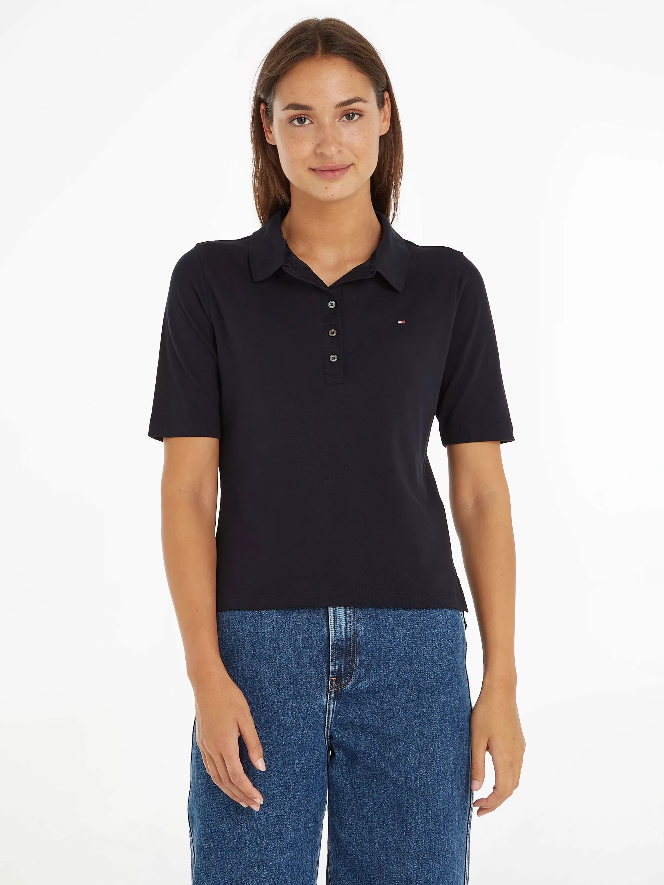 Tommy Hilfiger Poloshirt mit Logostickerei günstig online kaufen