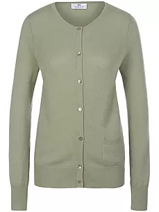 Strickjacke aus 100% Premium-Kaschmir Peter Hahn Cashmere grün günstig online kaufen