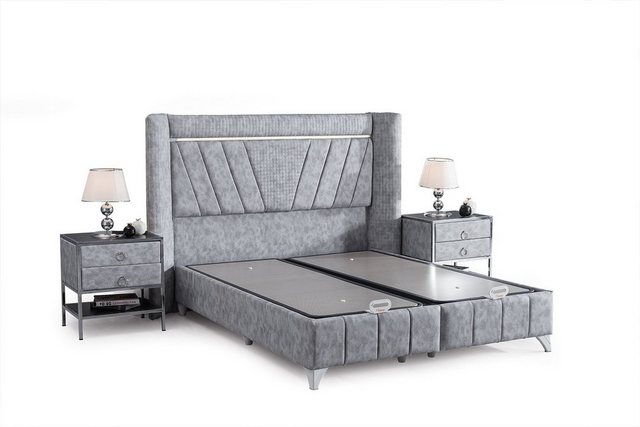 Villa Möbel Boxspringbett LUSSAT (Bett Set, Bettset), Bettkasten mit XXL St günstig online kaufen