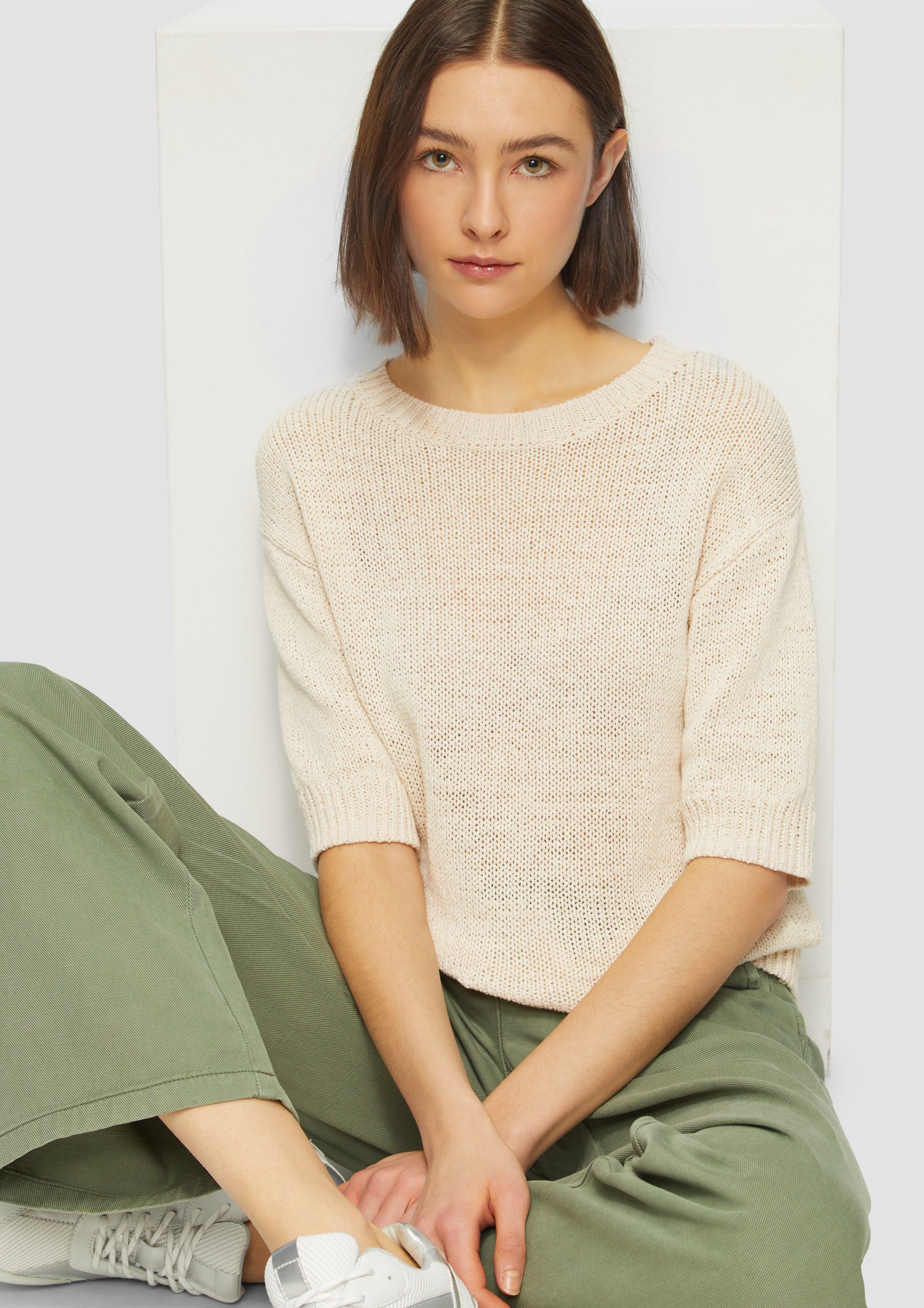 s.Oliver Strickpullover Strickpullover aus Bändchengarn mit günstig online kaufen