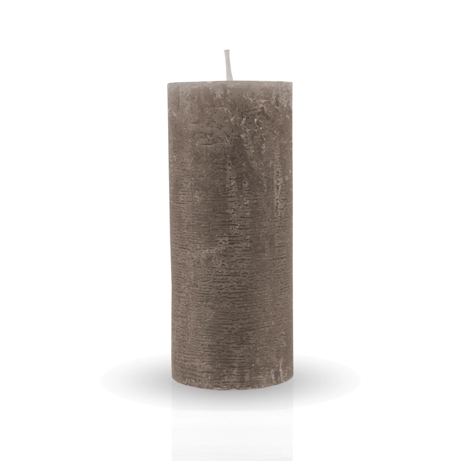 HS Candle Stumpenkerzen Rustikal Taupe 1 Ø7cm günstig online kaufen