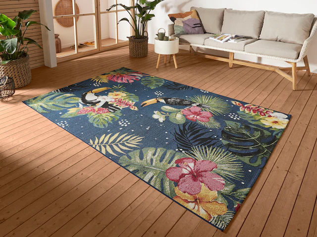 HANSE Home Outdoorteppich »Tropical Dream«, rechteckig, 3 mm Höhe, In-& Out günstig online kaufen