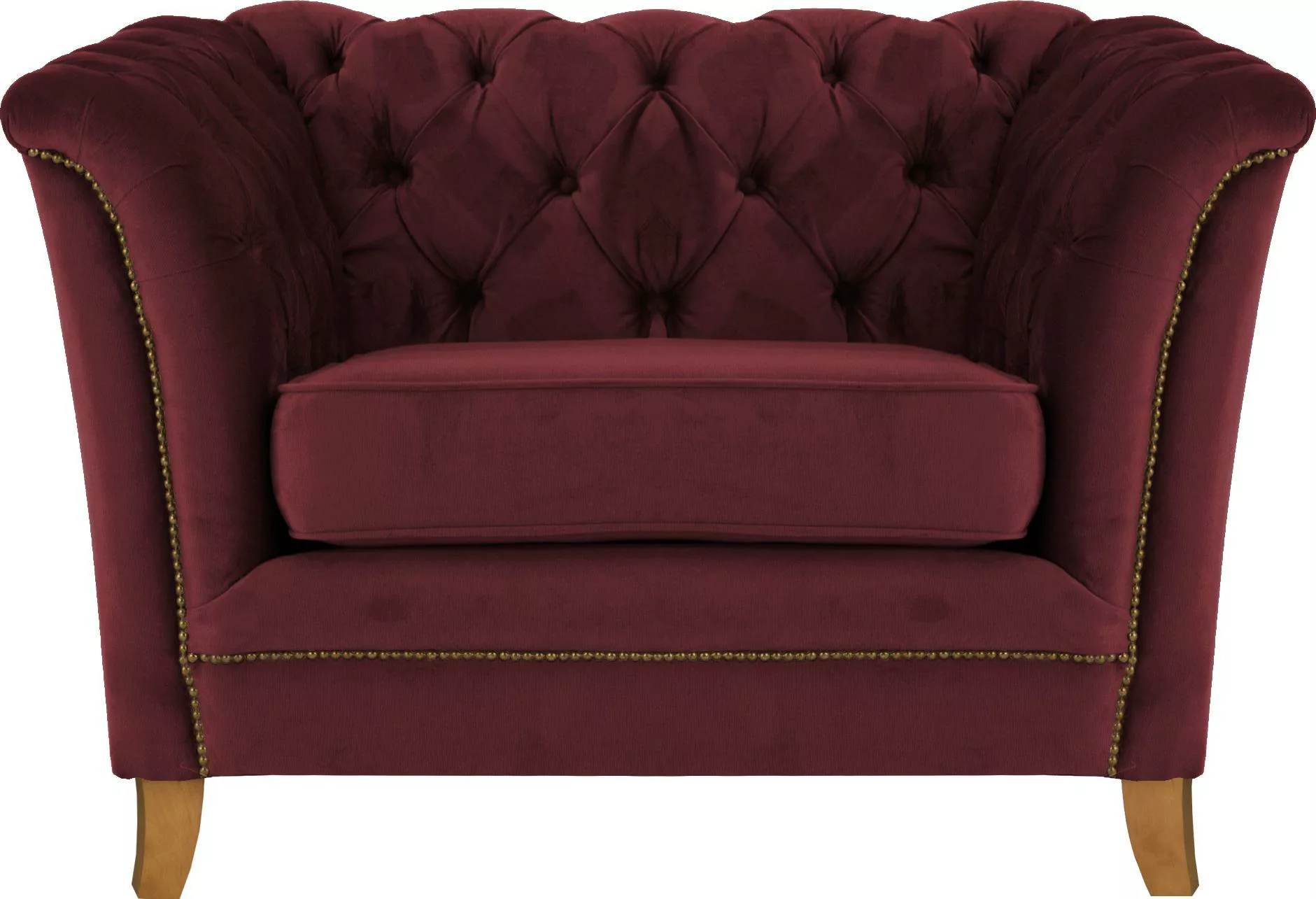 Home affaire Sessel "Newport modernes Chesterfield", mit Knopfheftung im Rü günstig online kaufen