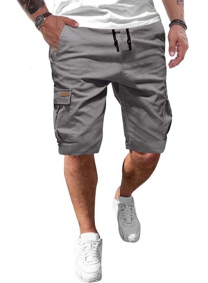 JMIERR Cargoshorts Kurze Hosen Herren Baumwolle Chinos Sommer Freizeithose günstig online kaufen