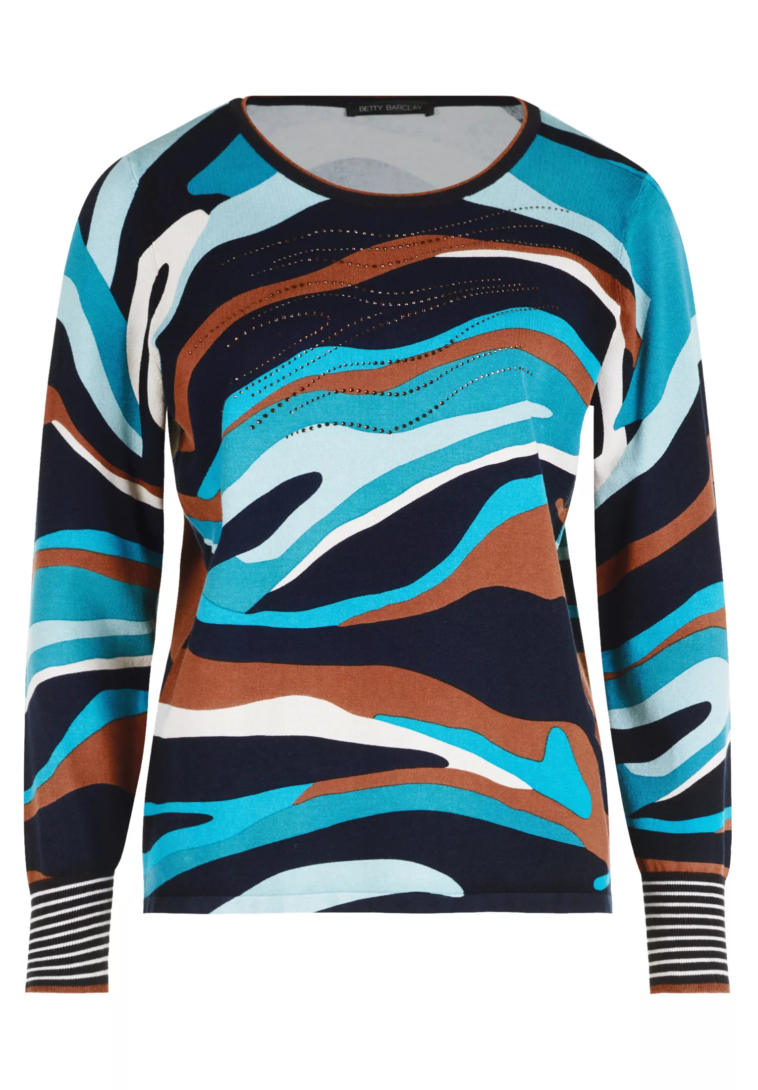 Betty Barclay Strickpullover "Betty Barclay Feinstrickpullover mit Aufdruck günstig online kaufen