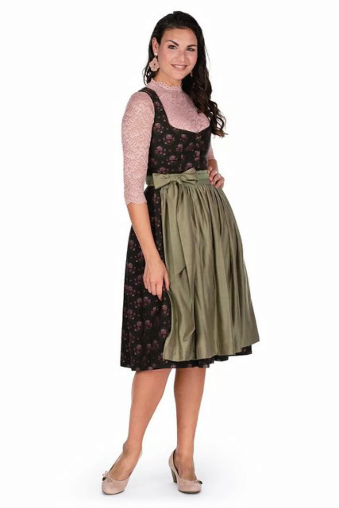 Hammerschmid Dirndl Midi Dirndl 2tlg. - ROTHSEE - tanne/rosé/schilf günstig online kaufen